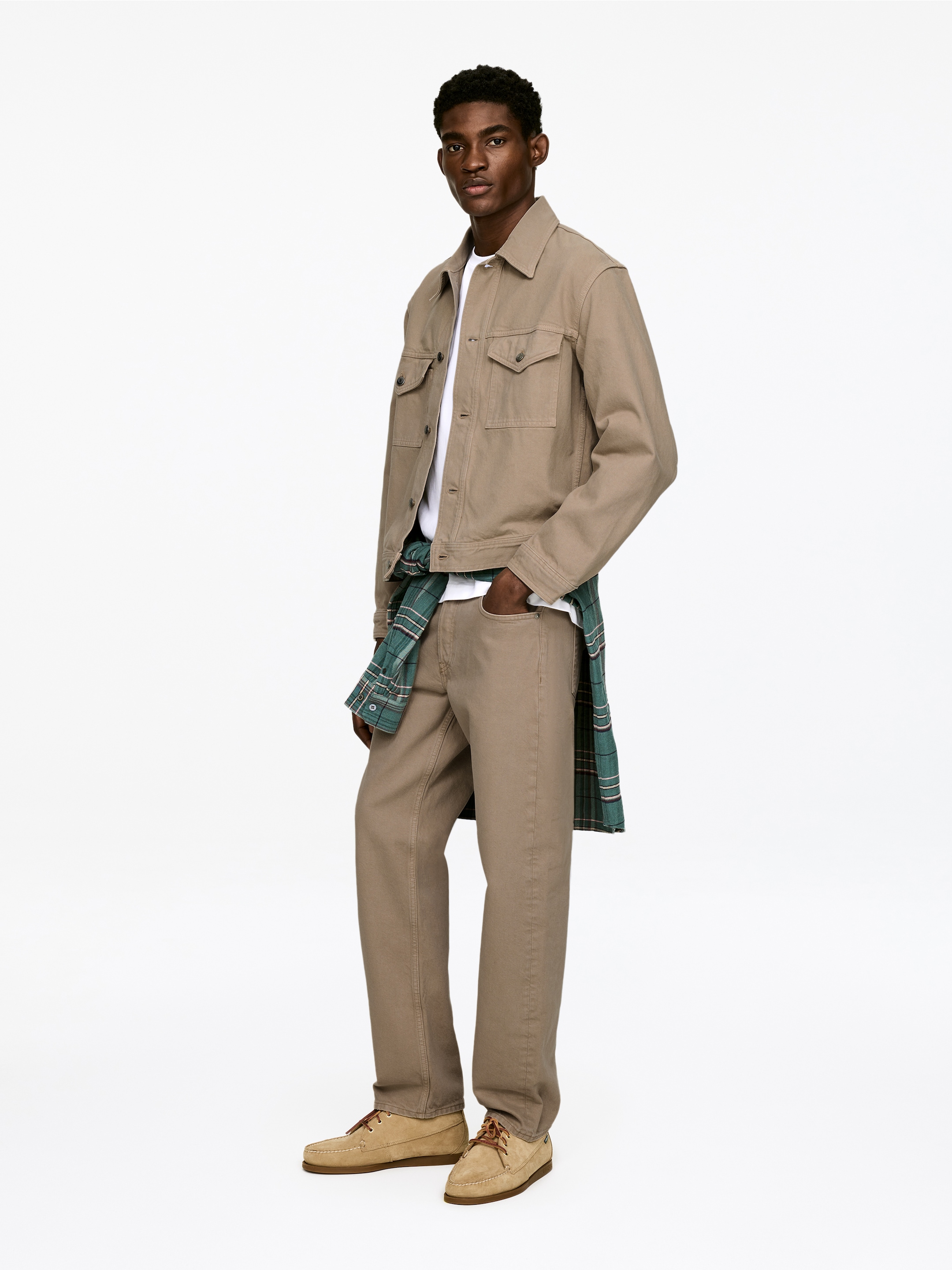 Visualizza immagine più grande: Giacca in denim tinto in capo - Argilla - UOMO | H&M IT 4