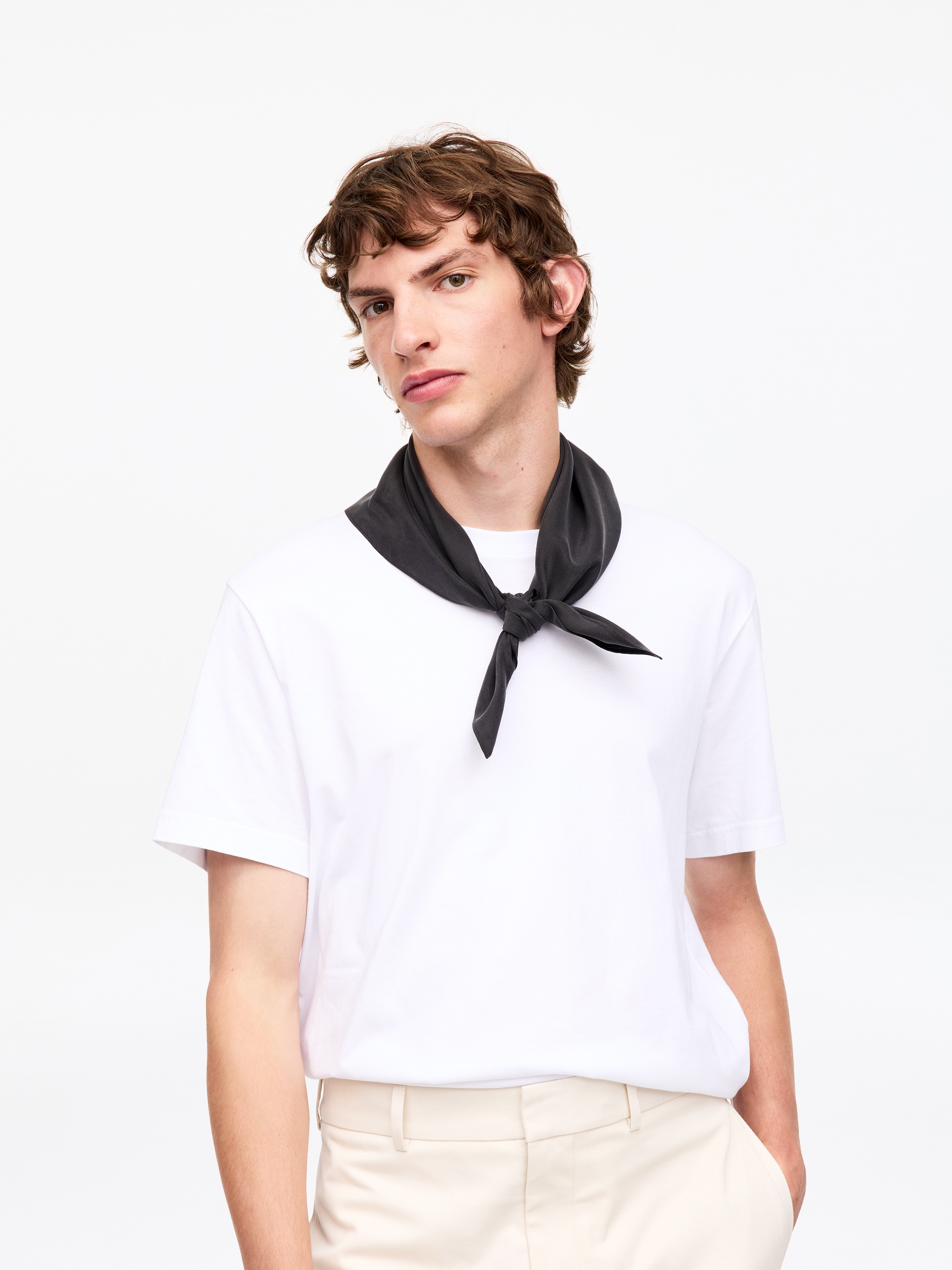 Silk Scarf - Black - Men - StillMedia/Lookbook - 1