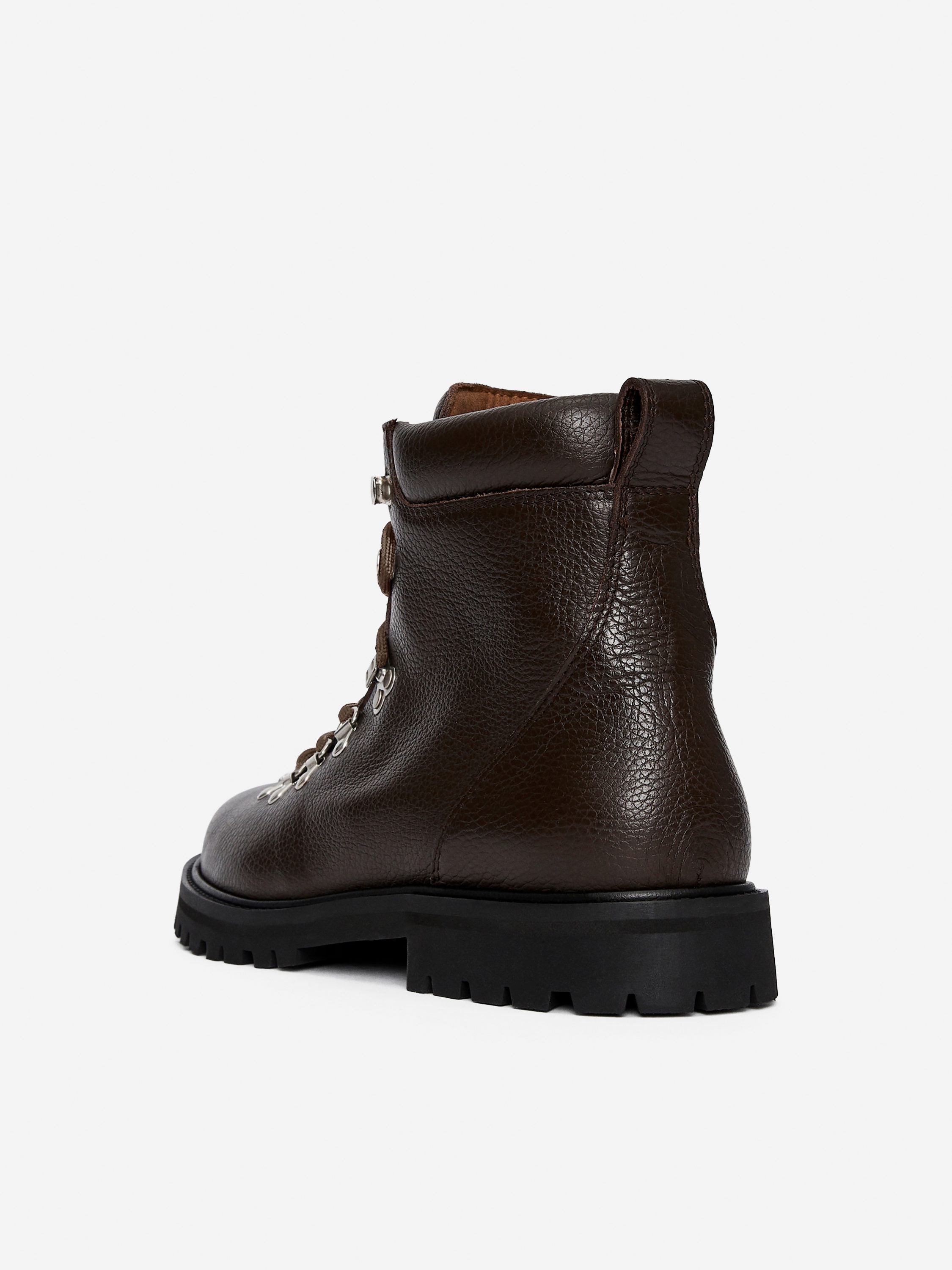 Leather Hiking Boots - Dark Brown - Men - StillMedia/DescriptiveStillLife - 2