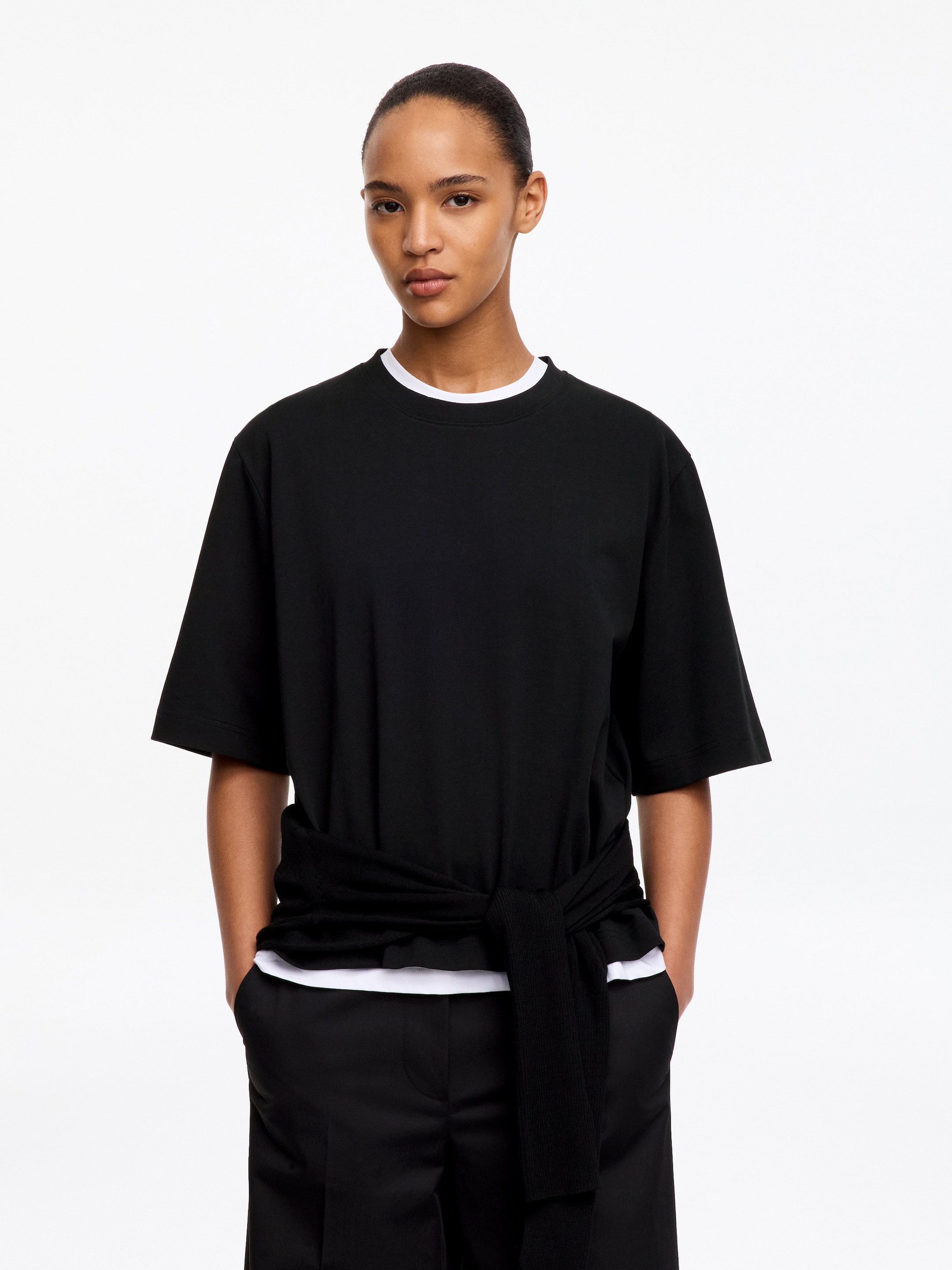 Camiseta Signature cuadrada - Negro - Corte relajado - Women - StillMedia/Lookbook - 14