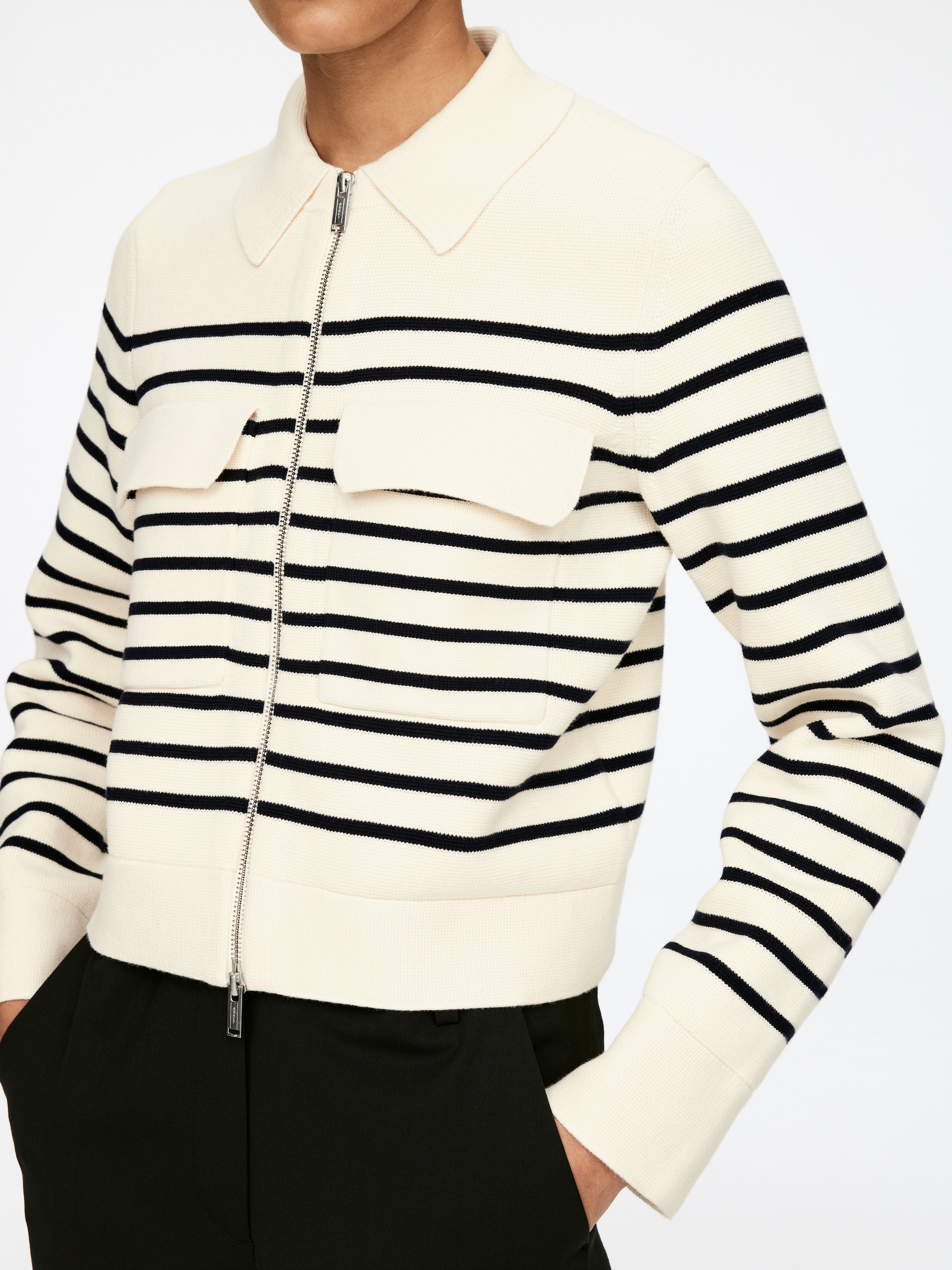 Grösseres Bild ansehen: Baumwollstrickjacke - Cremeweiß - DAMEN | H&M CH 5