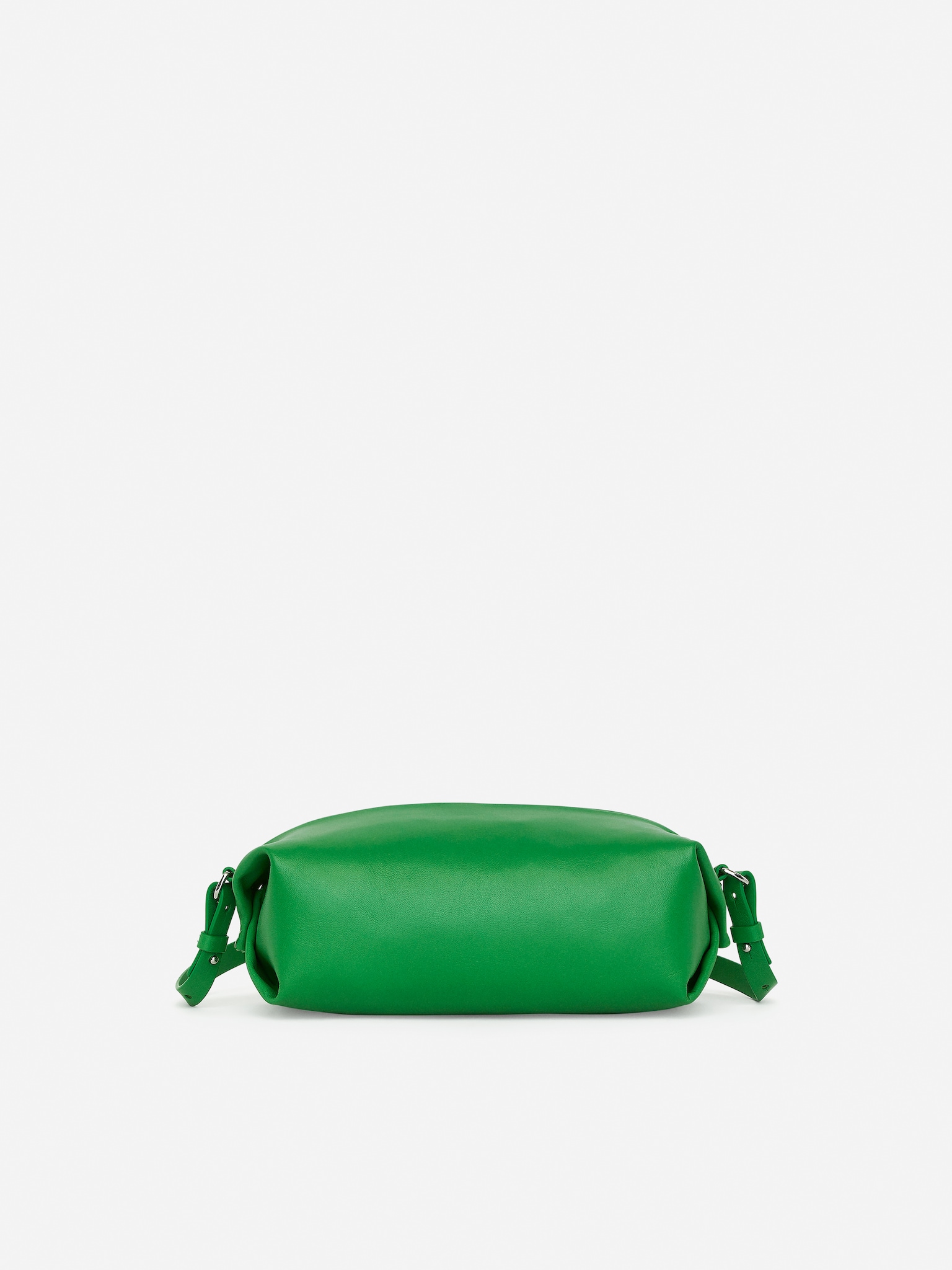Sac en cuir à bandoulière - Vert vif/Noir - 5