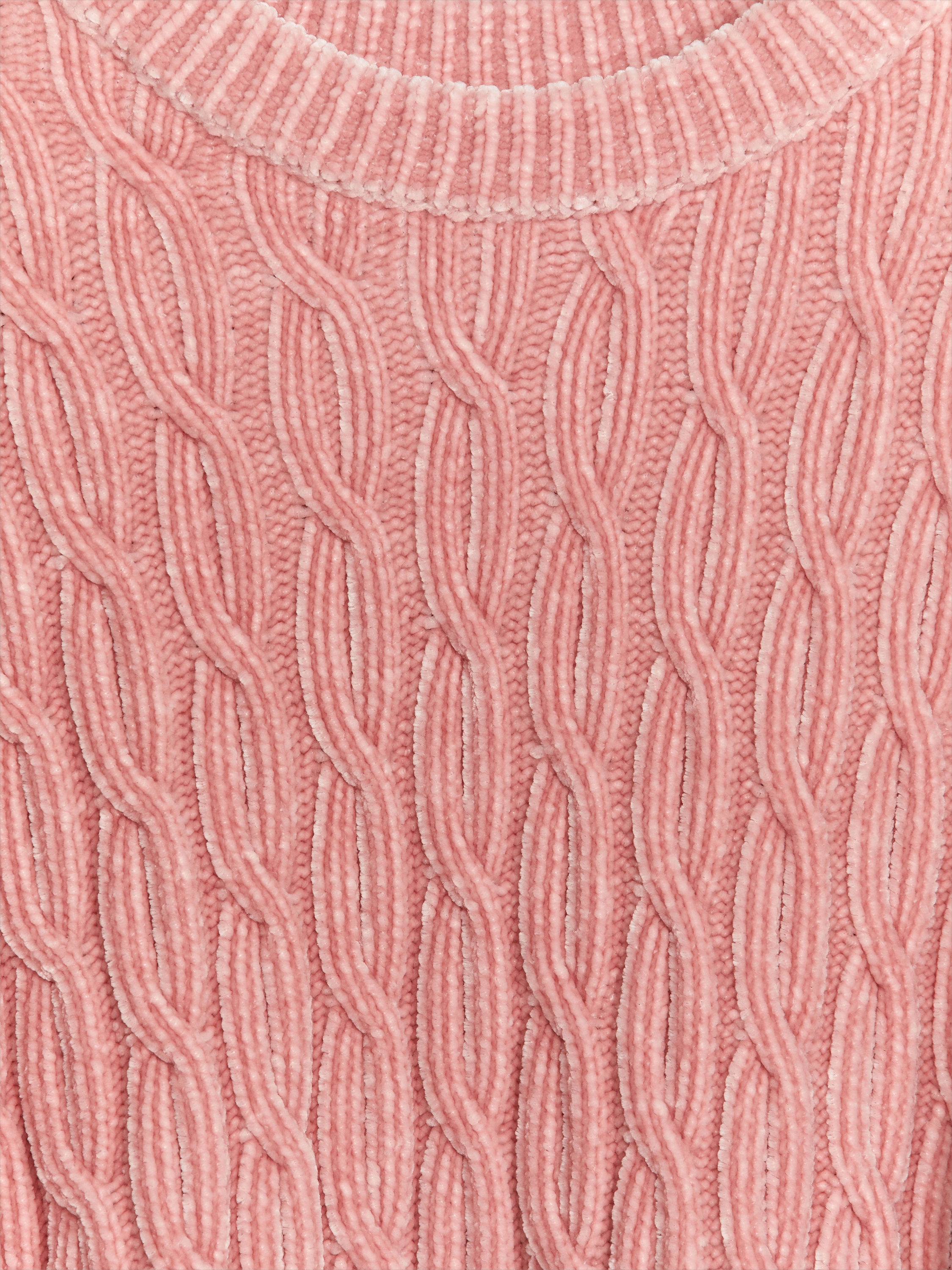 Cable-Knit Chenille Jumper - Peach - Relaxed fit - Women - StillMedia/DescriptiveDetail - 1