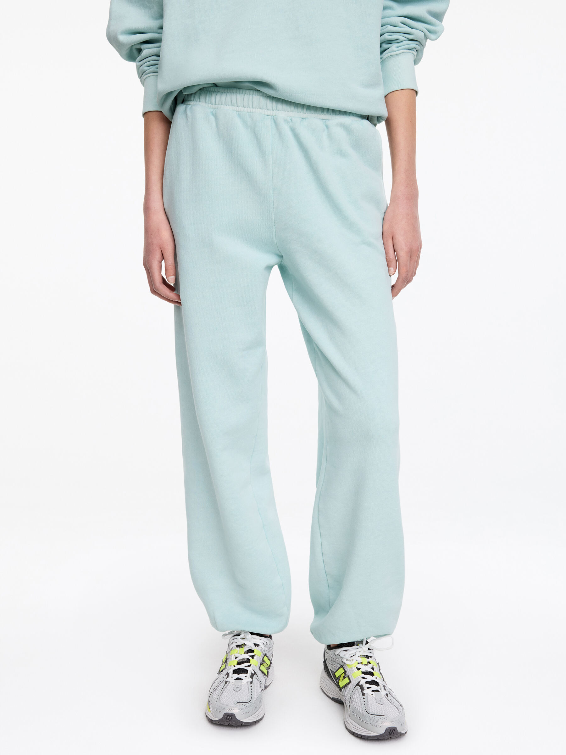 Pantalones deportivos de rizo francés - Turquesa claro - Corte estándar - Women - StillMedia/Lookbook - 5