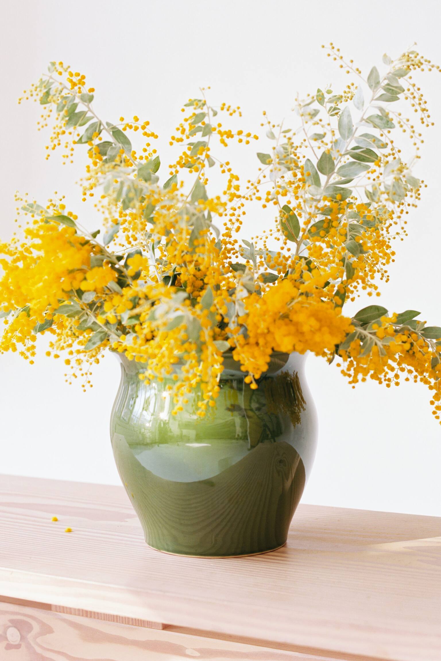 Kruka i stengods-Grön - 3