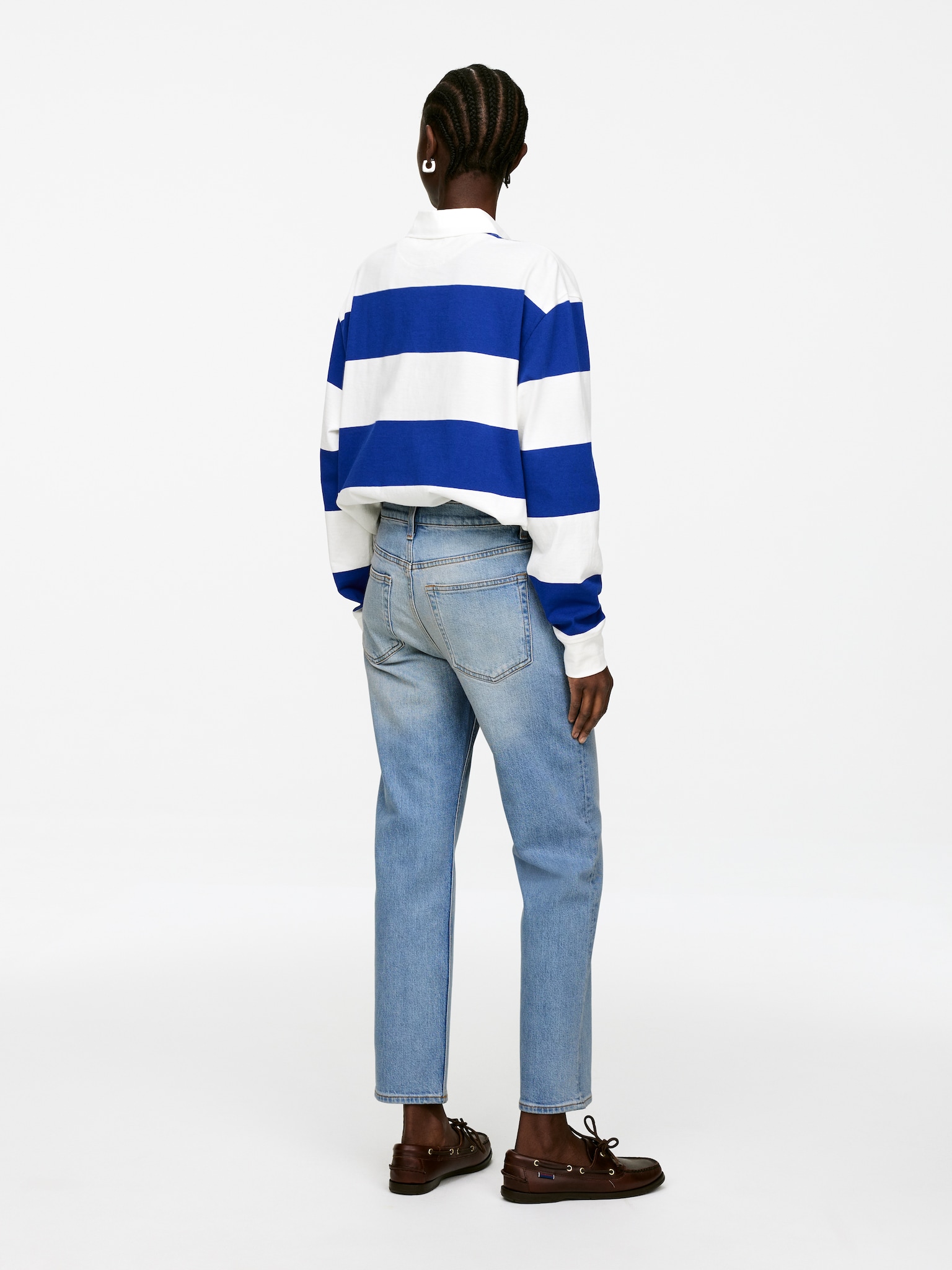 Jean slim raccourci JADE - Bleu/Bleu foncé/Blanc/Bleu moyen/Bleu foncé/Bleu foncé - 3