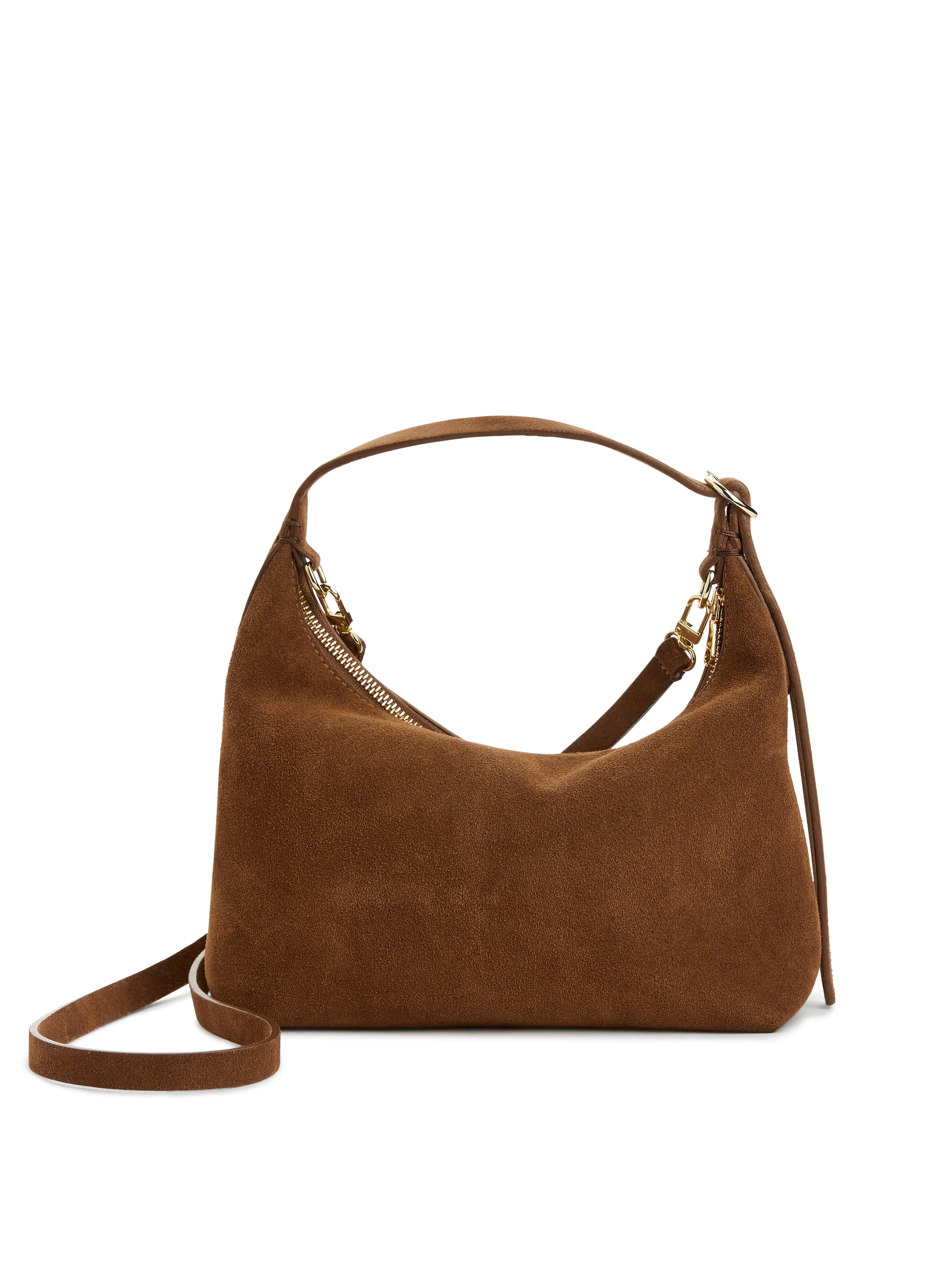 Borsa in pelle crosta scamosciata - Marrone - Women - StillMedia/DescriptiveStillLife - 4