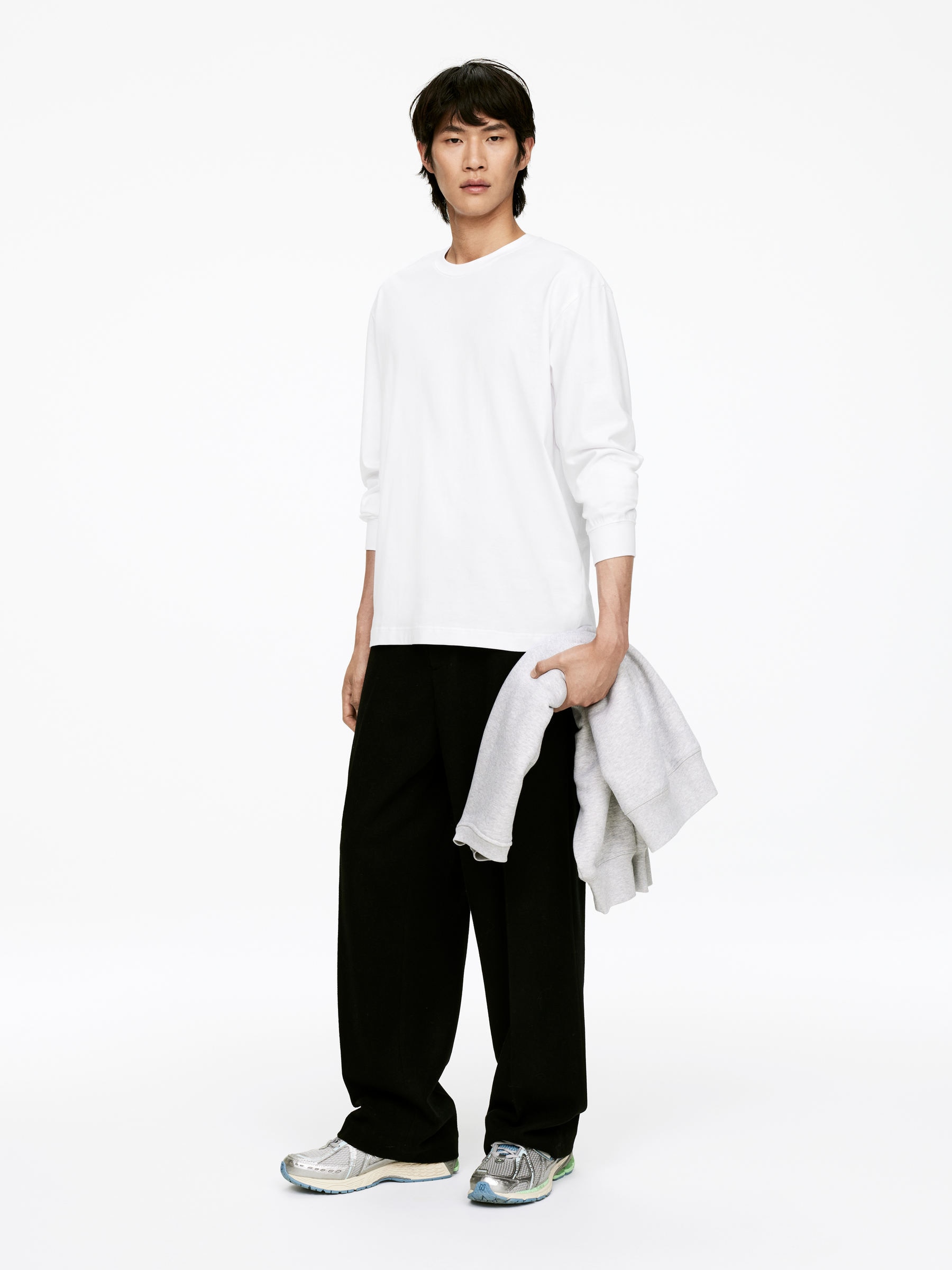 Long-Sleeve T-Shirt - White - Regular fit - Men - StillMedia/Lookbook - 19