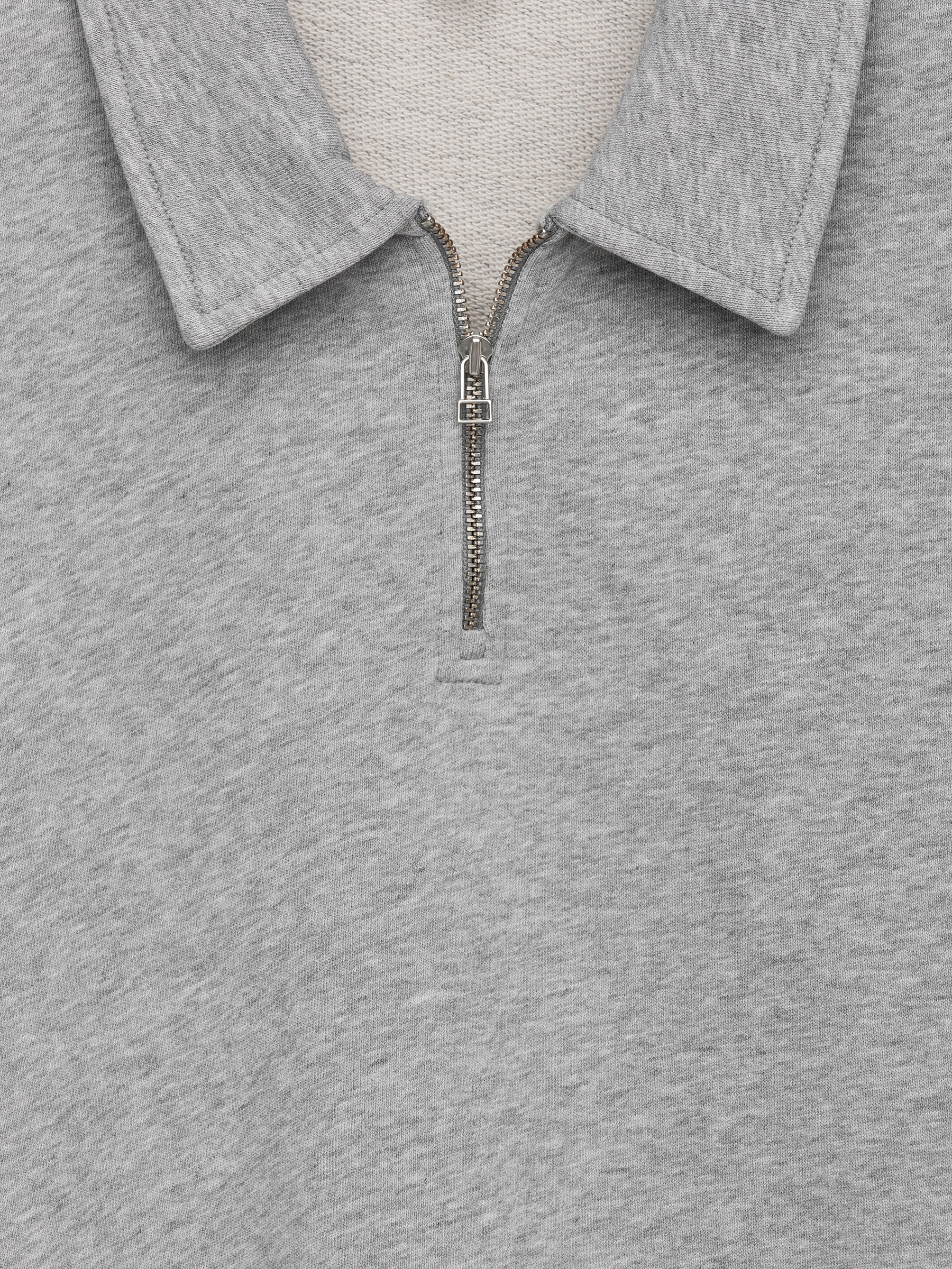 Half-Zip Terry Top - Grey - Regular fit - Women - StillMedia/DescriptiveDetail - 1