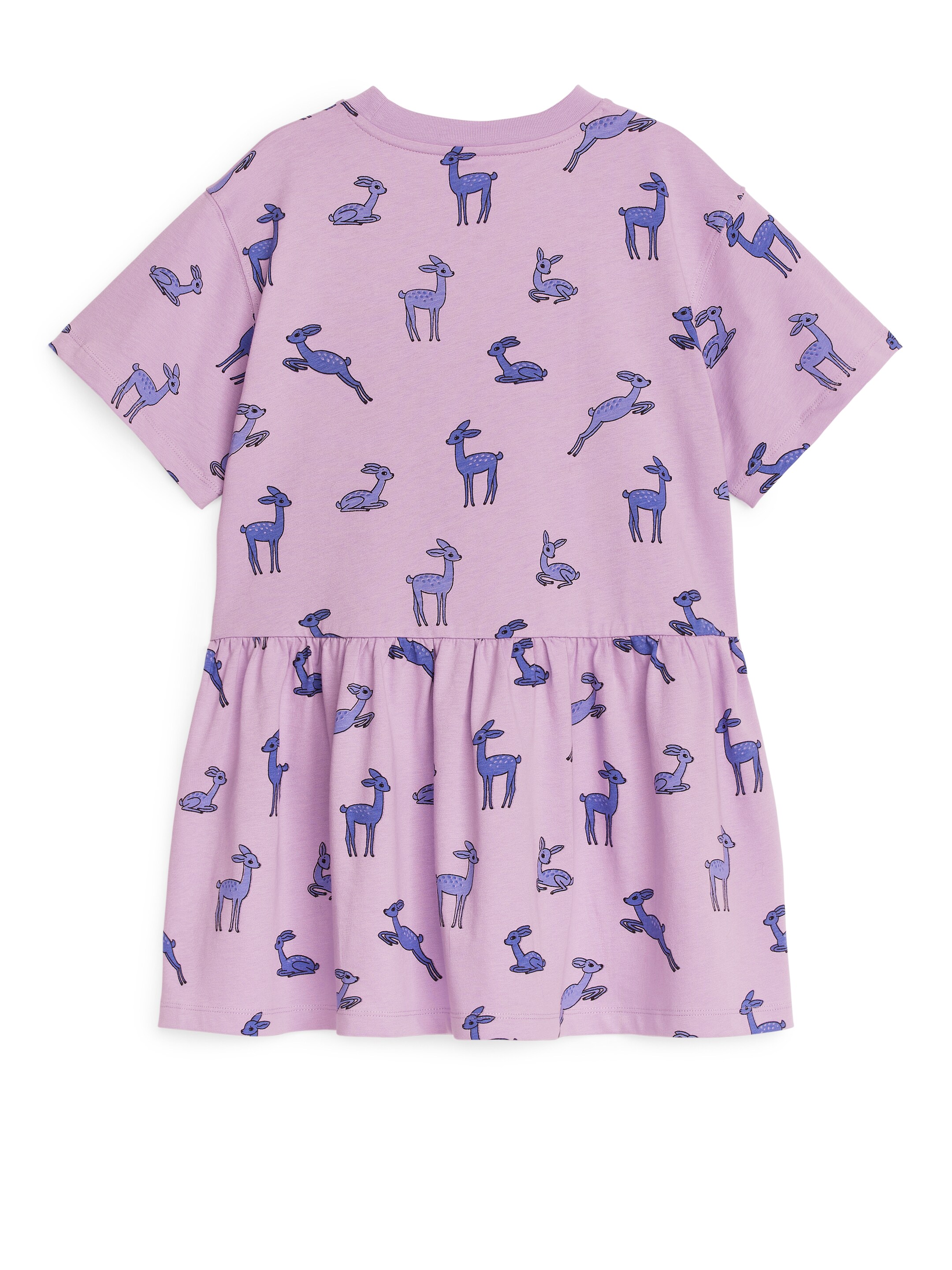 Visa större bild: Trikåklänning med volang - Lila/rådjur - BARN | H&M FI 2