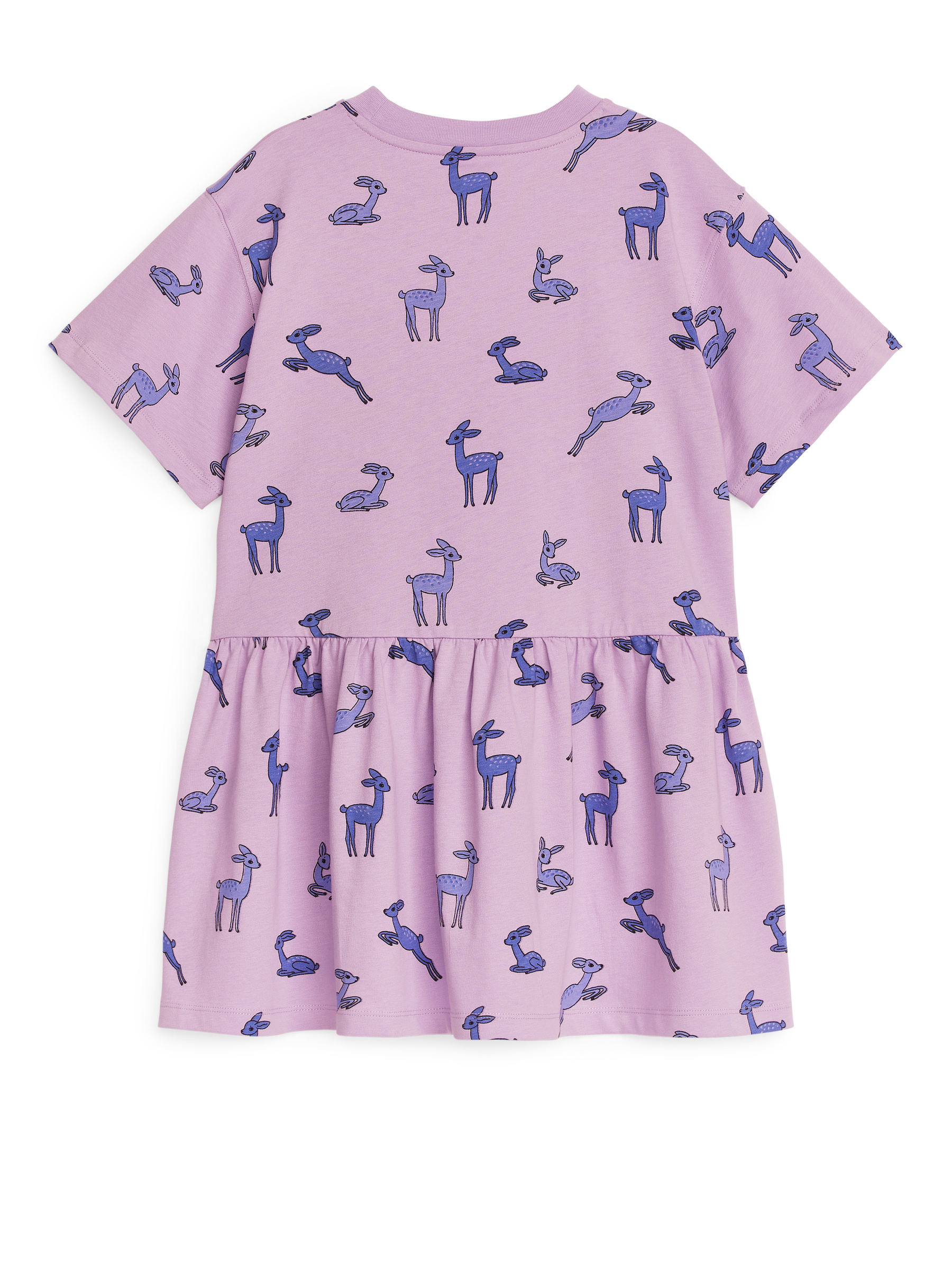 Jerseykleid mit Rüschen - Flieder/Reh - Relaxed Fit - Kinder - StillMedia/DescriptiveStillLife - 3