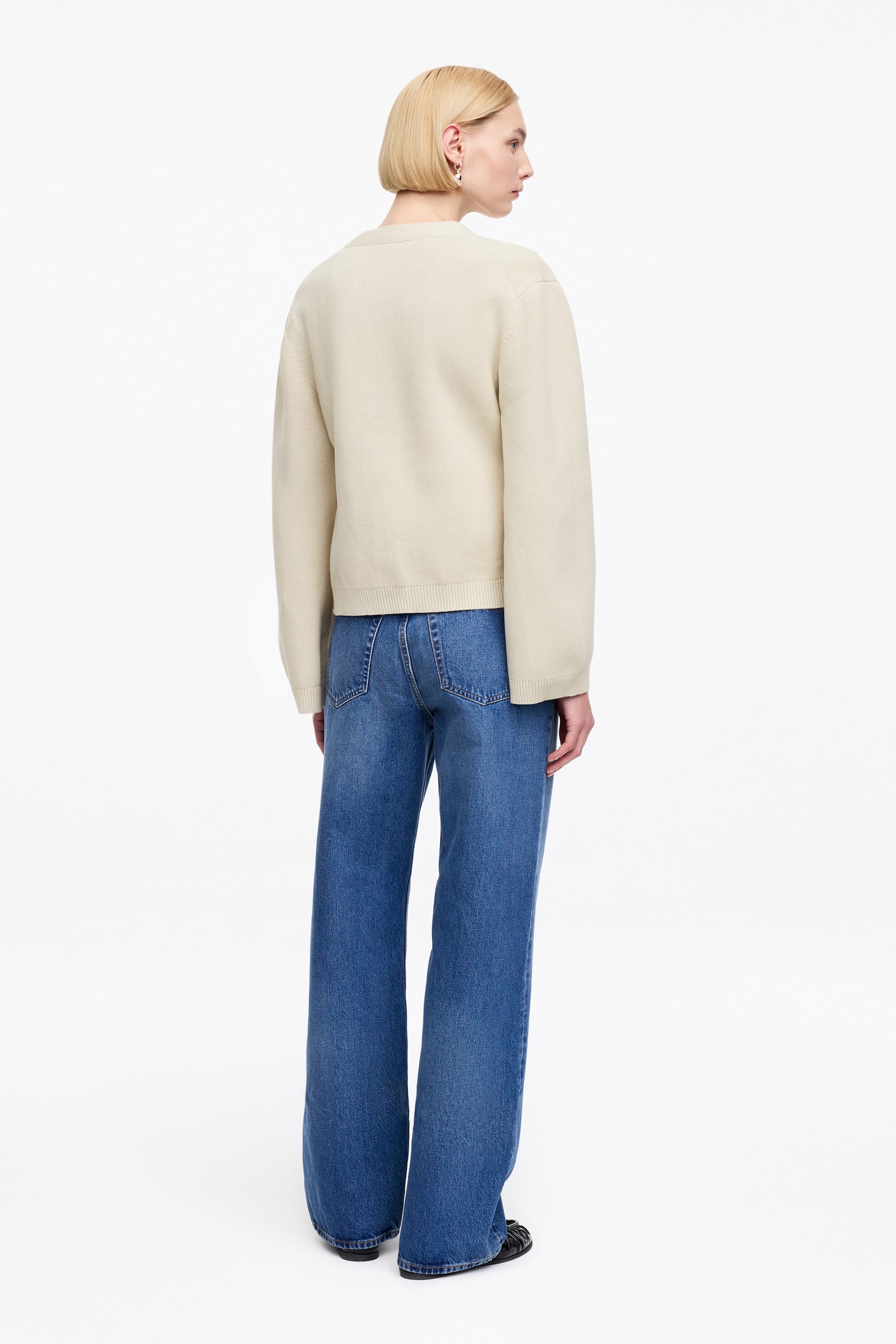 Bawełniany kardigan - Jasnobrązowy/Ciemnobrązowy/Jasnoturkusowy/Czerwony - 3