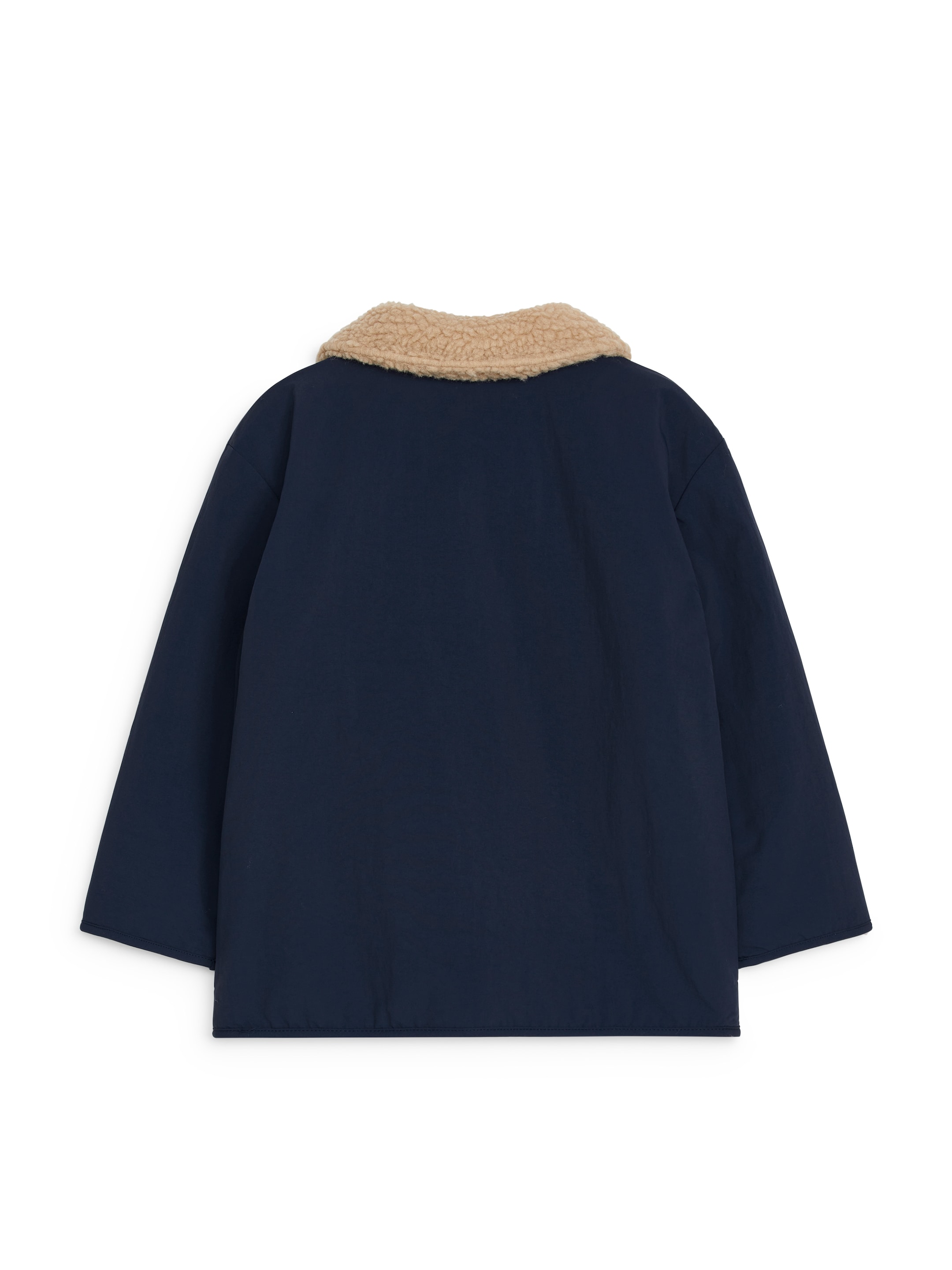 Vändbar pilejacka - Mörkblå/Beige - Regular fit - Children - StillMedia/DescriptiveStillLife - 4