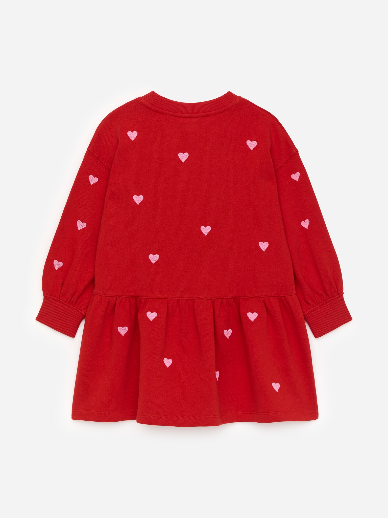 Oversized sweatshirtjurk - Rood/roze/Donkerblauw - 3