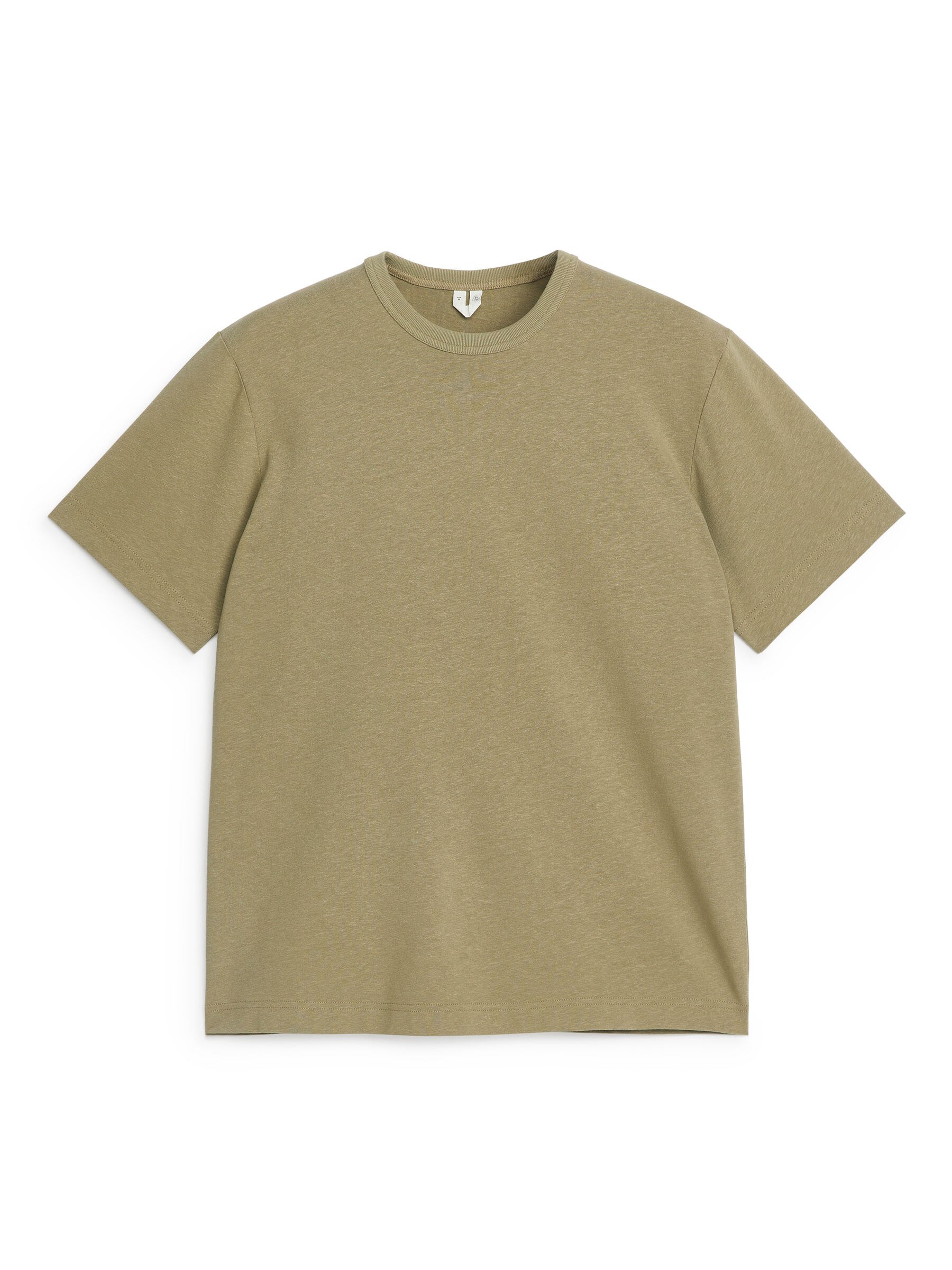 T-Shirt aus Baumwolle und Leinen - Khaki - Regular Fit - Herren - StillMedia/DescriptiveStillLife - 1