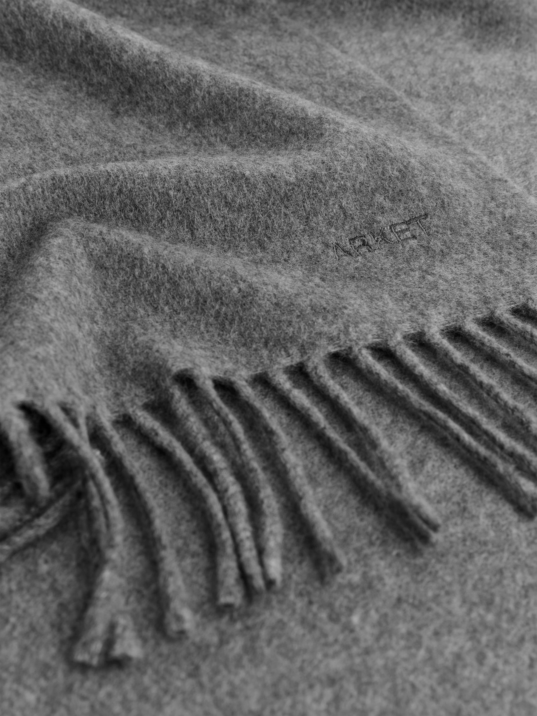 Halsduk i kashmir och ull - Gråmelerad - Men - StillMedia/DescriptiveDetail - 1