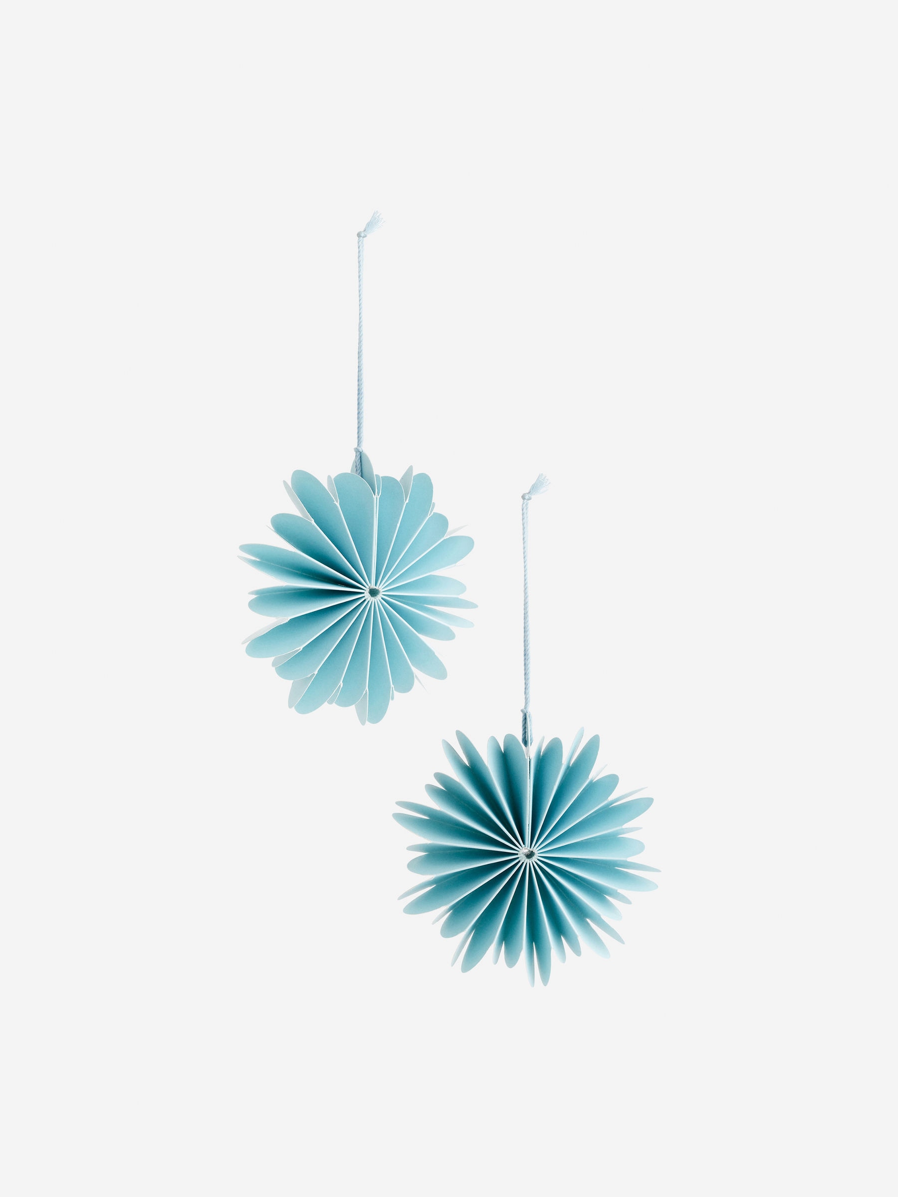 Snowflake Ornaments Set of 2-Blue-11483
