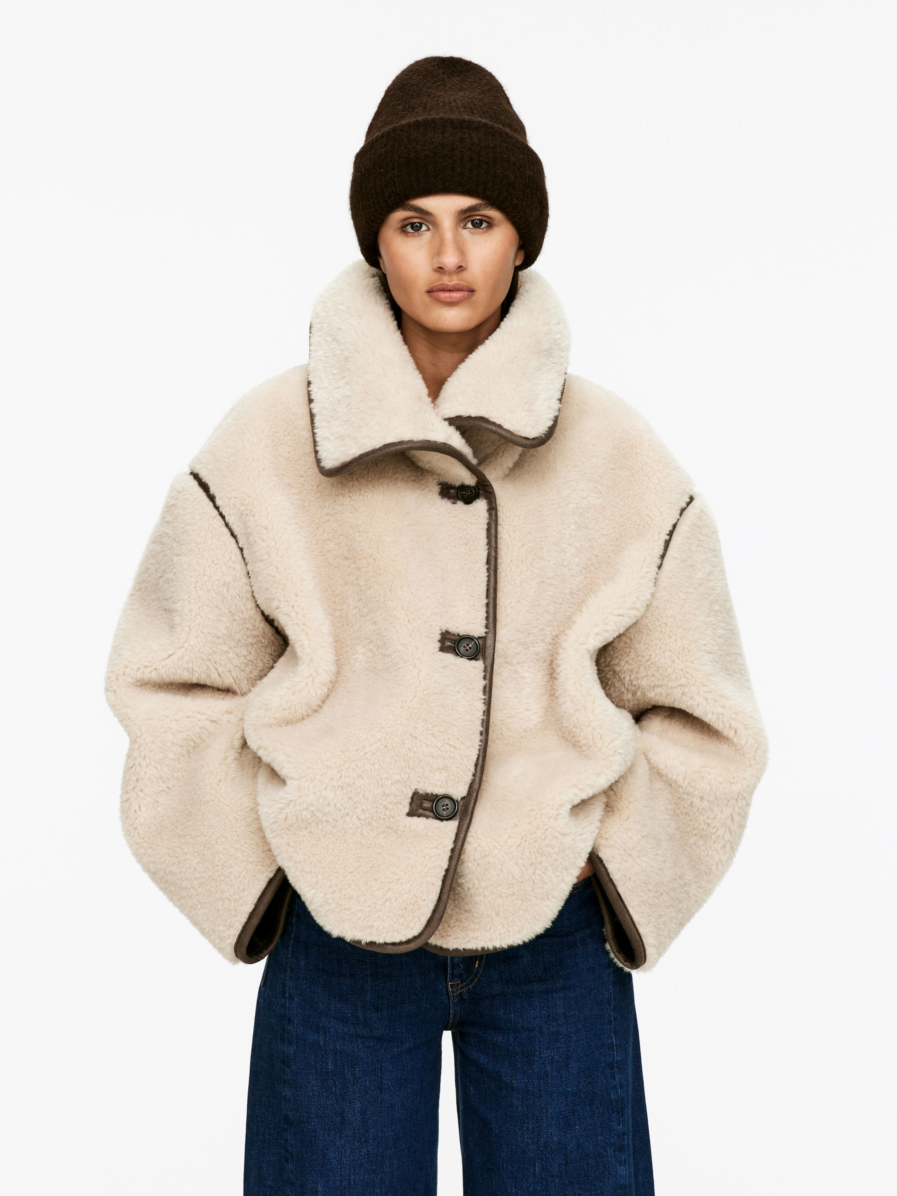 Beanie aus Alpaka- und Merinowolle - Dunkelbraun - Damen - StillMedia/Lookbook - 5