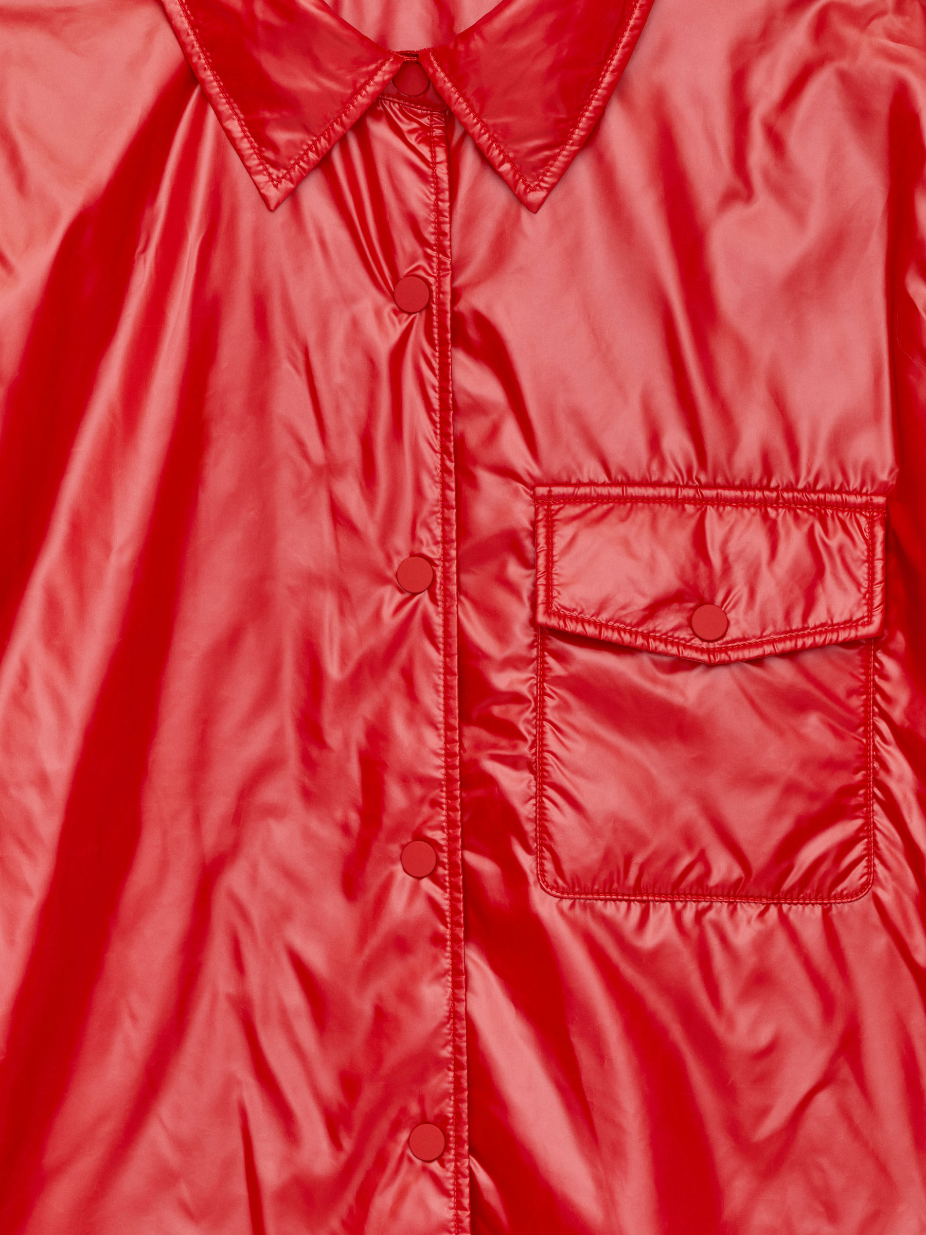 Nylon Overshirt - Red - Regular fit - Women - StillMedia/DescriptiveDetail - 1