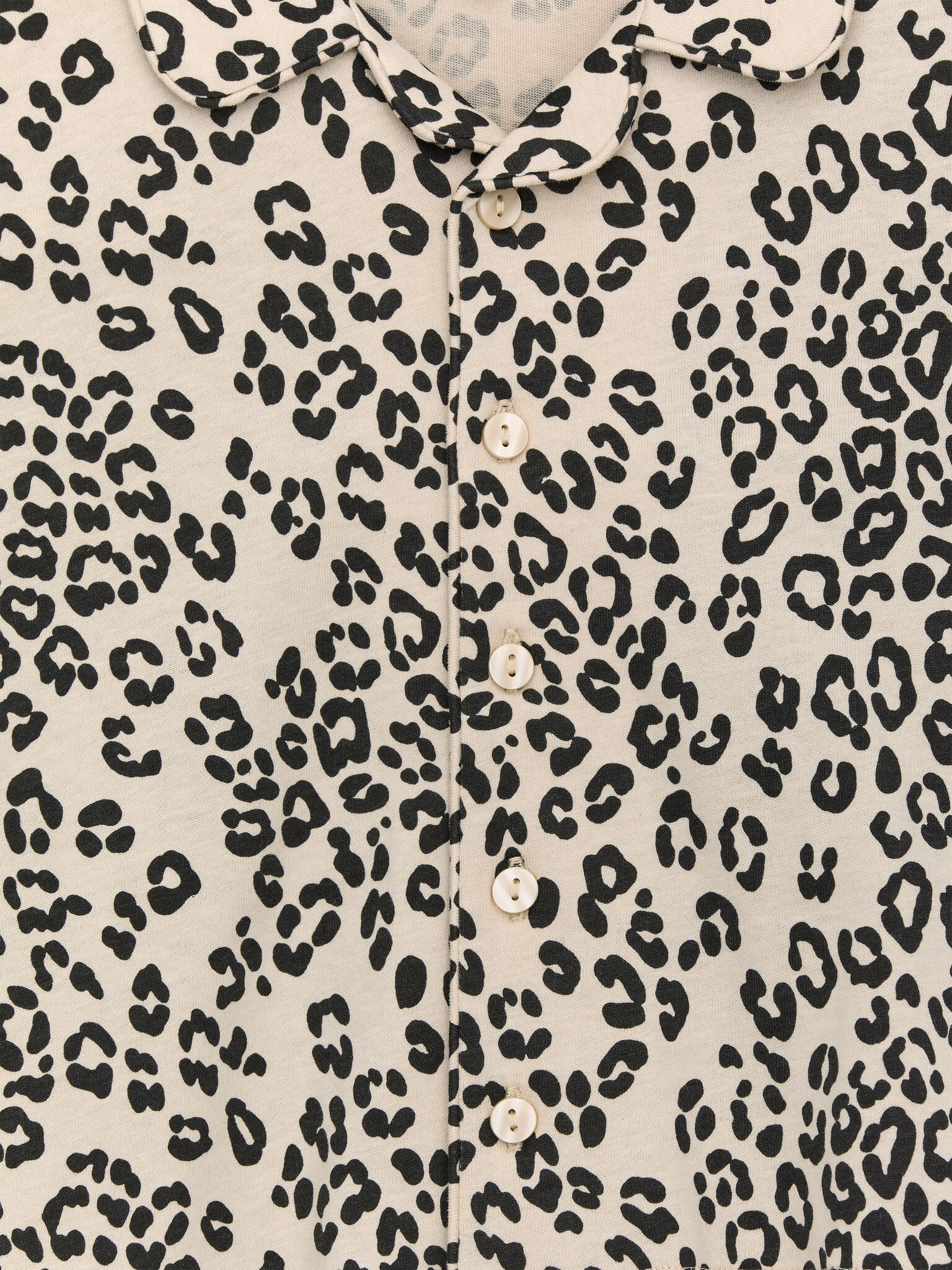 Pyjamasset i bomull - Beige/svart/Lila/röda hjärtan - 3