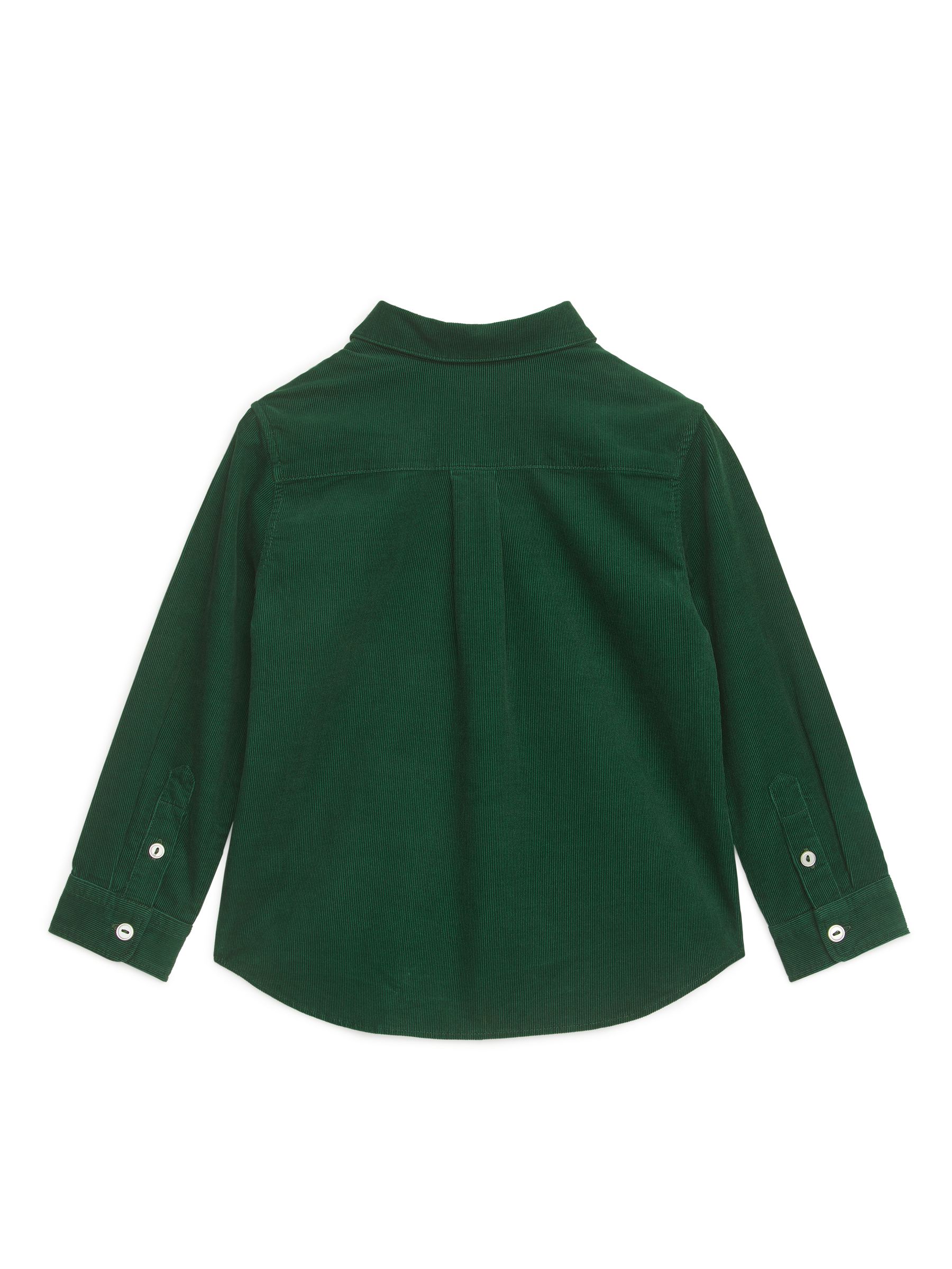 Corduroy Shirt - Dark Green - Children - StillMedia/DescriptiveStillLife - 3