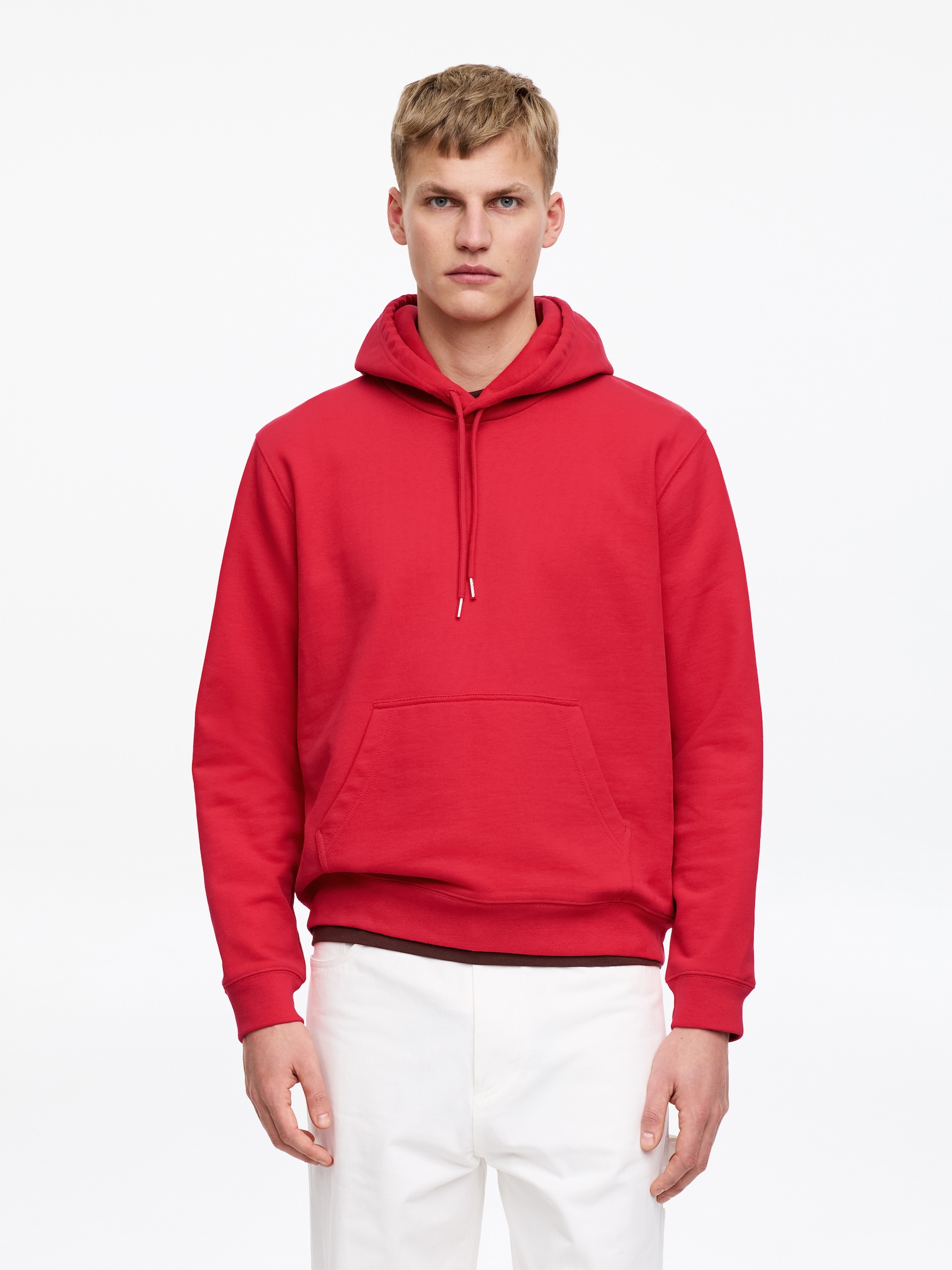 Sweat à capuche - Rouge - 1