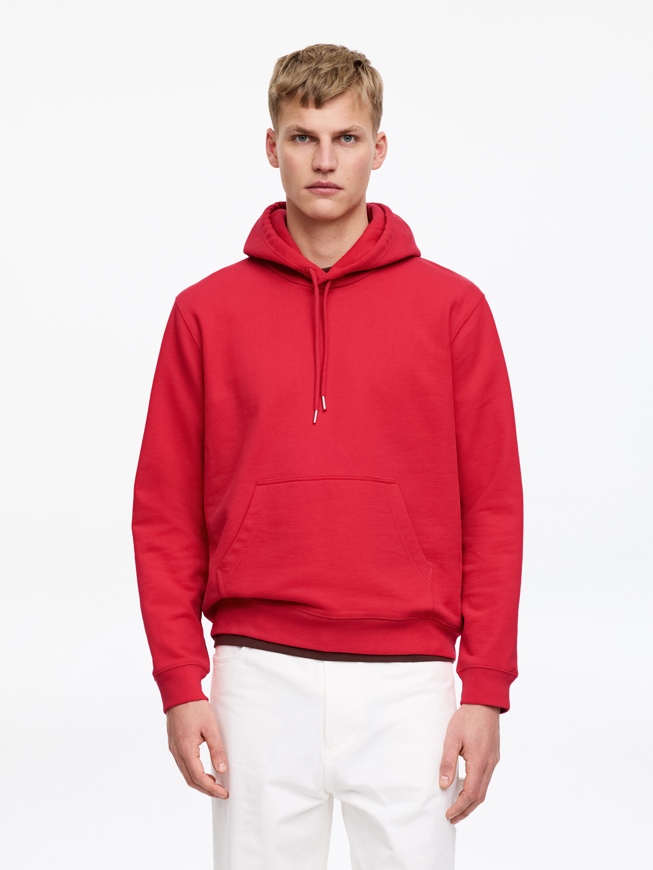 Hoodie – Röd – Men – ARKET SE