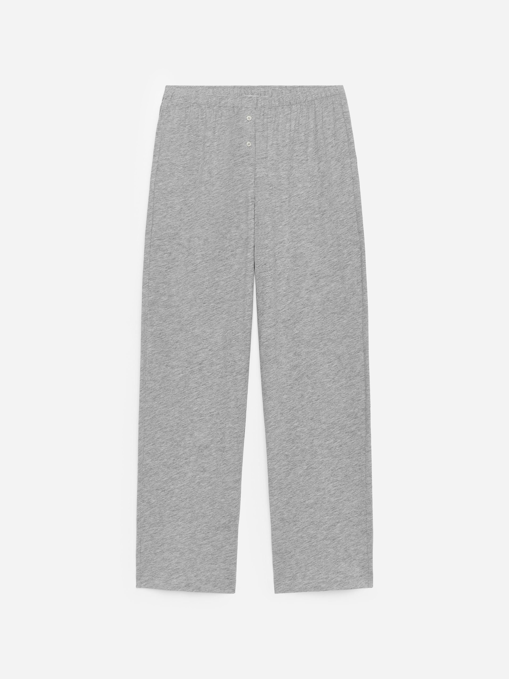 Drapey Cotton-Blend Trousers-Grey-17381