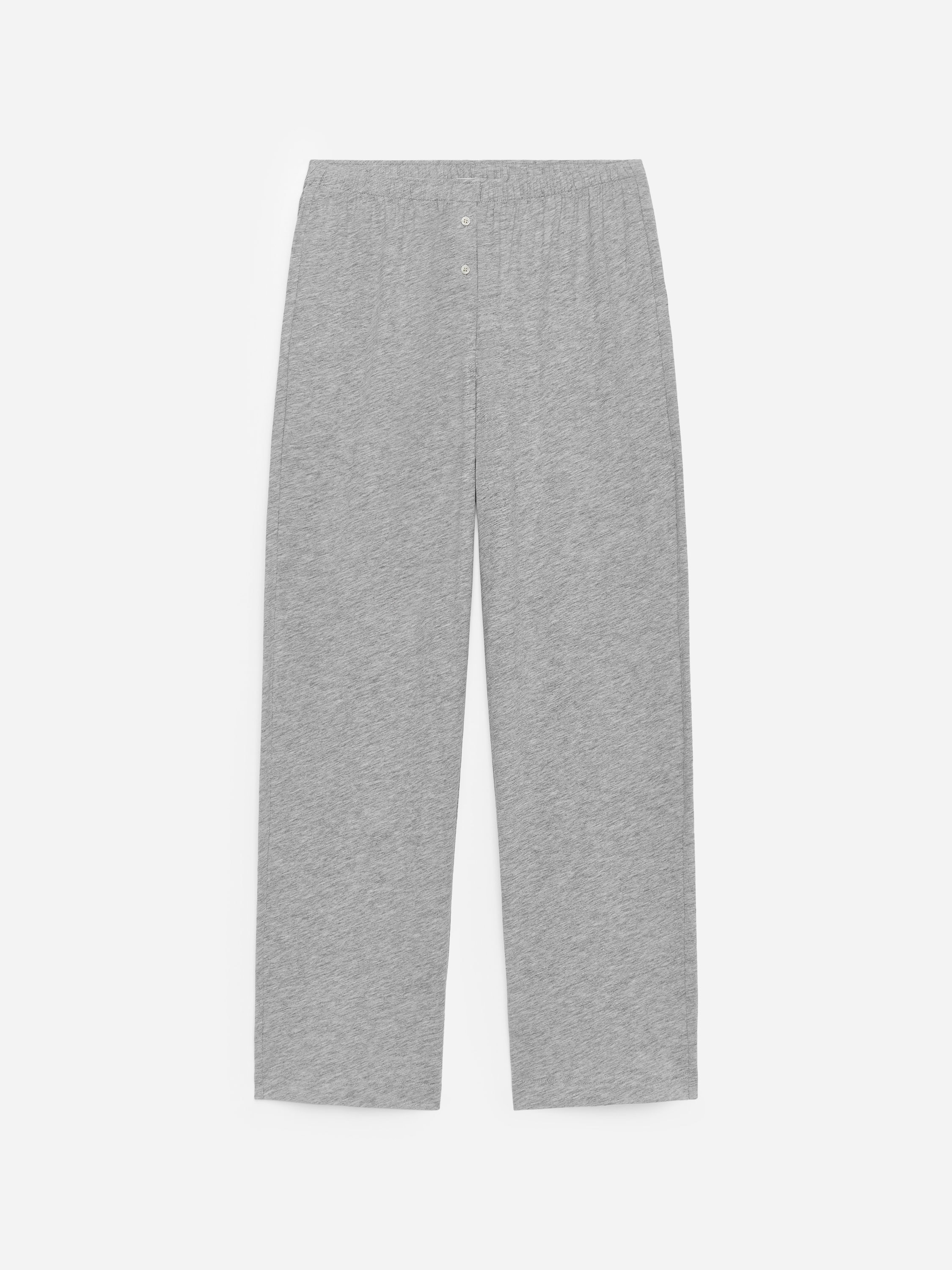 Följsam byxa i bomullsblandning-Grå-17381