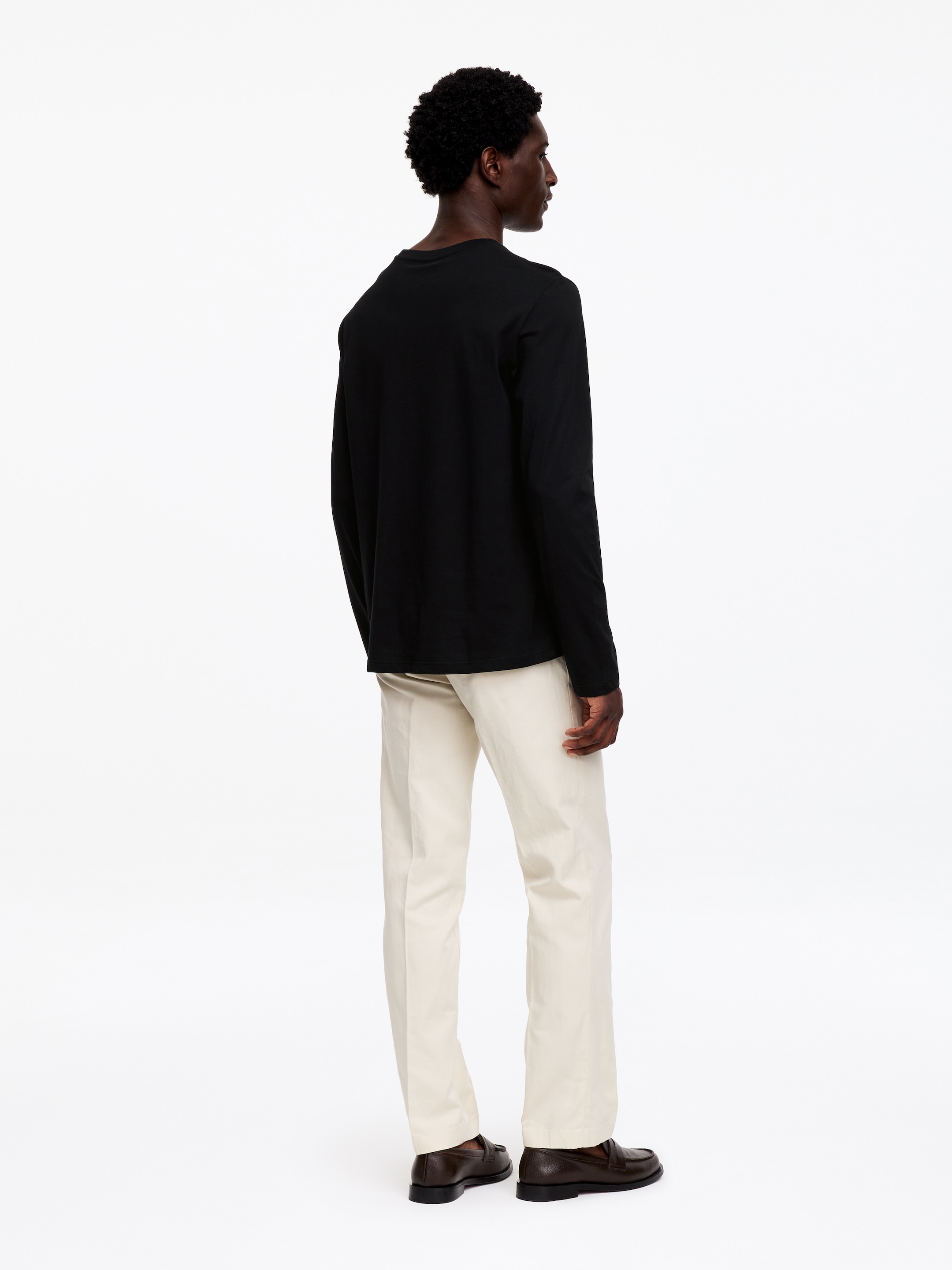 Regular Long-Sleeve T-Shirt - Black - Regular fit - Men - StillMedia/Lookbook - 2
