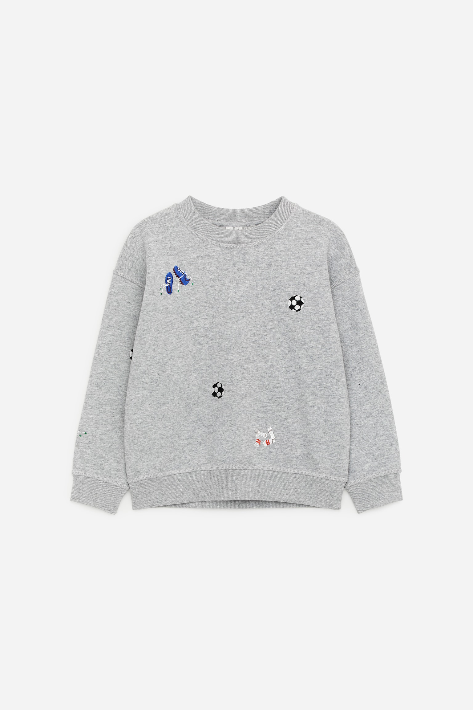 Sweatshirt med brodyr - Grå - 1