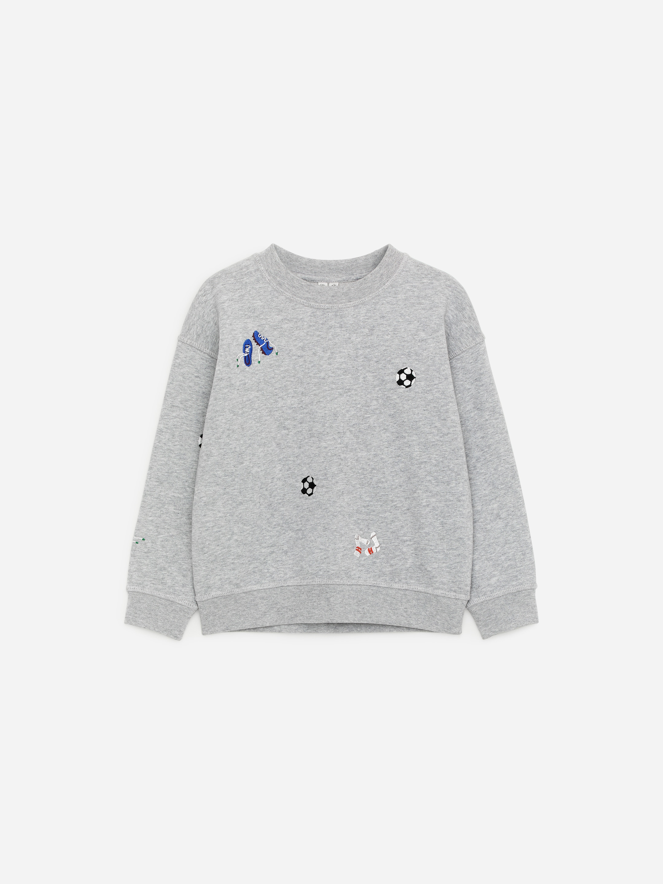 Embroidered Sweatshirt-#B9BABC-18423