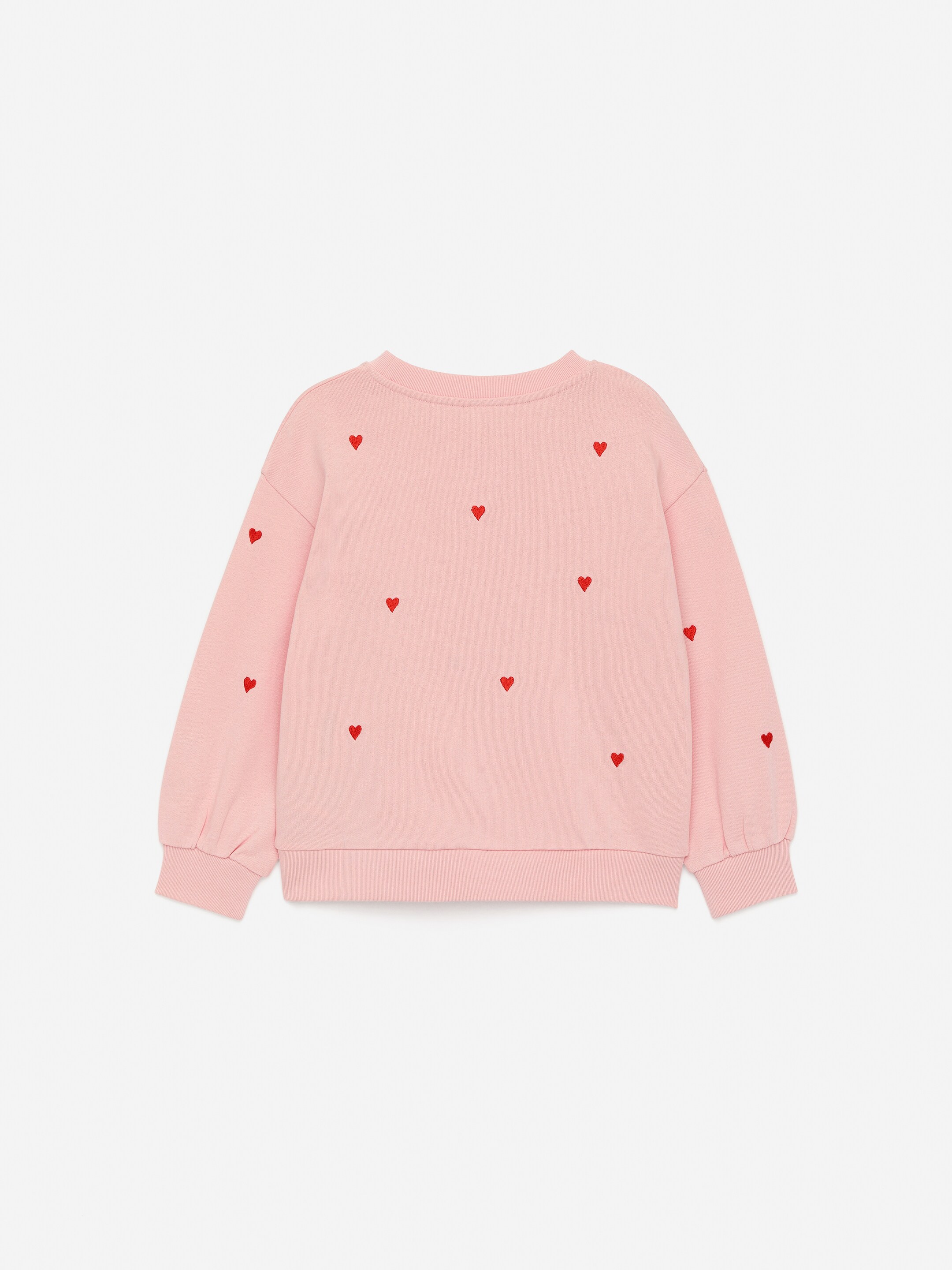 Zobrazit větší obrázek: Vyšívaná mikina - Pink/Red Hearts - DĚTI | H&M CZ 2