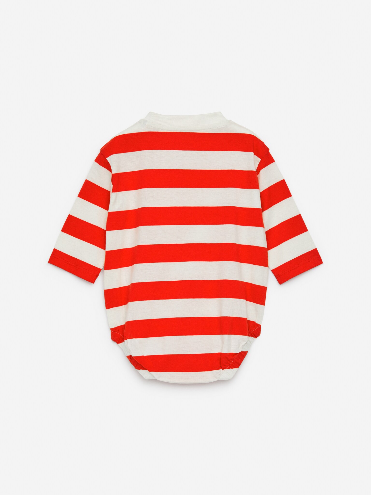 Langarmbody - Rot/Cremeweiß - 2