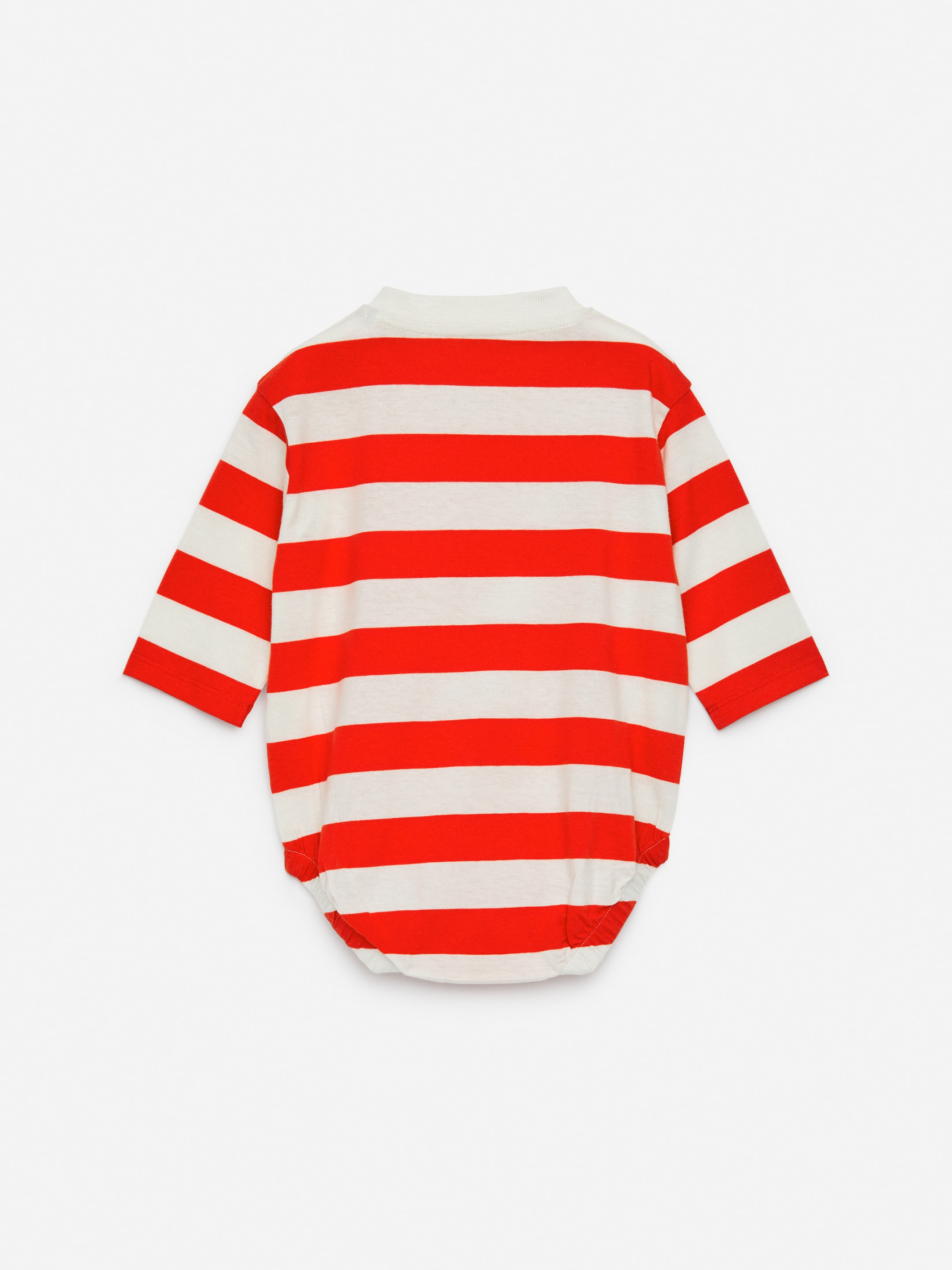 Long-Sleeve Bodysuit - Red/Off White - Children - StillMedia/DescriptiveStillLife - 3
