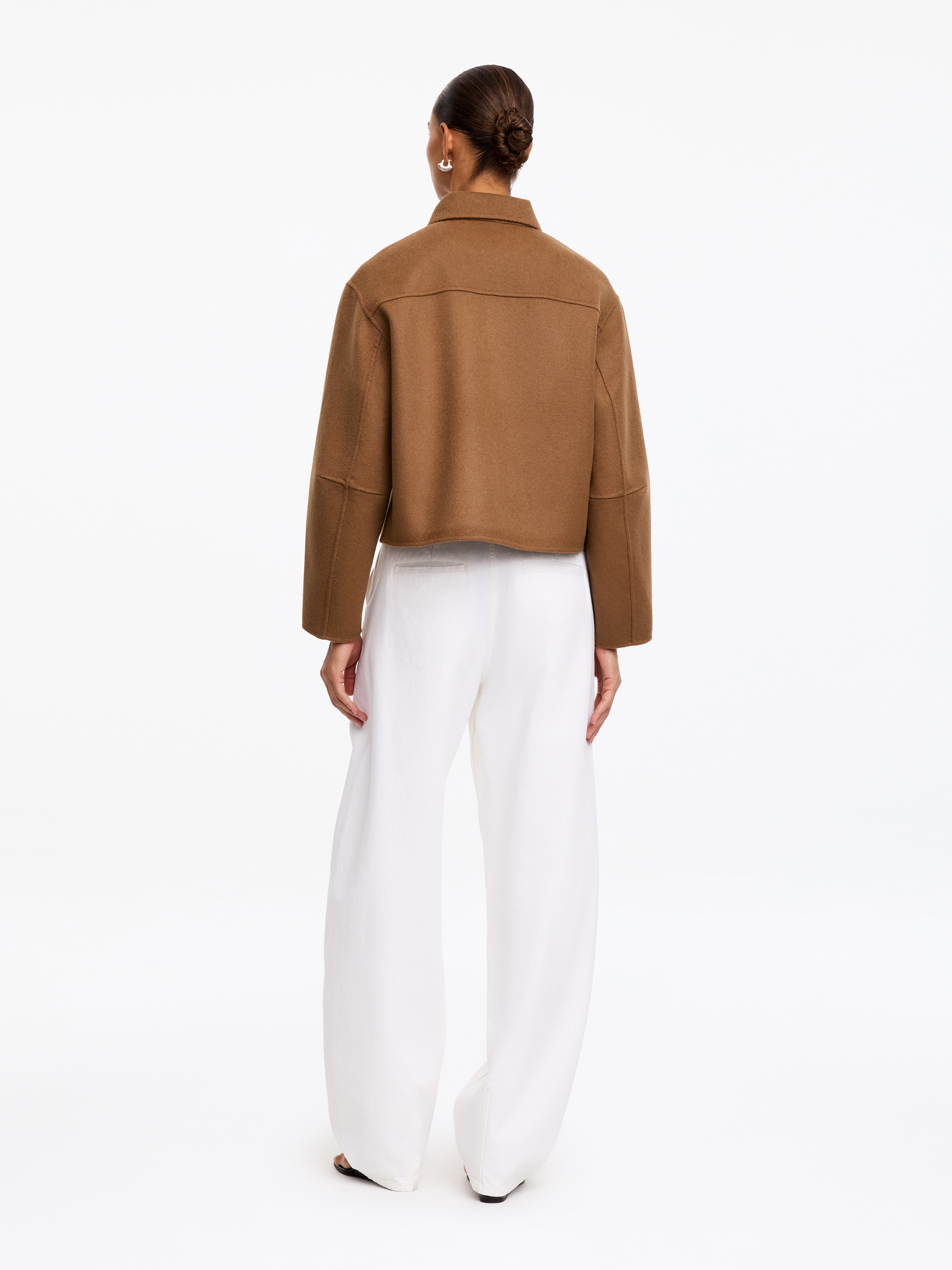 Doublé Wool-Blend Overshirt - Dark Beige - Regular fit - Women - StillMedia/Lookbook - 3