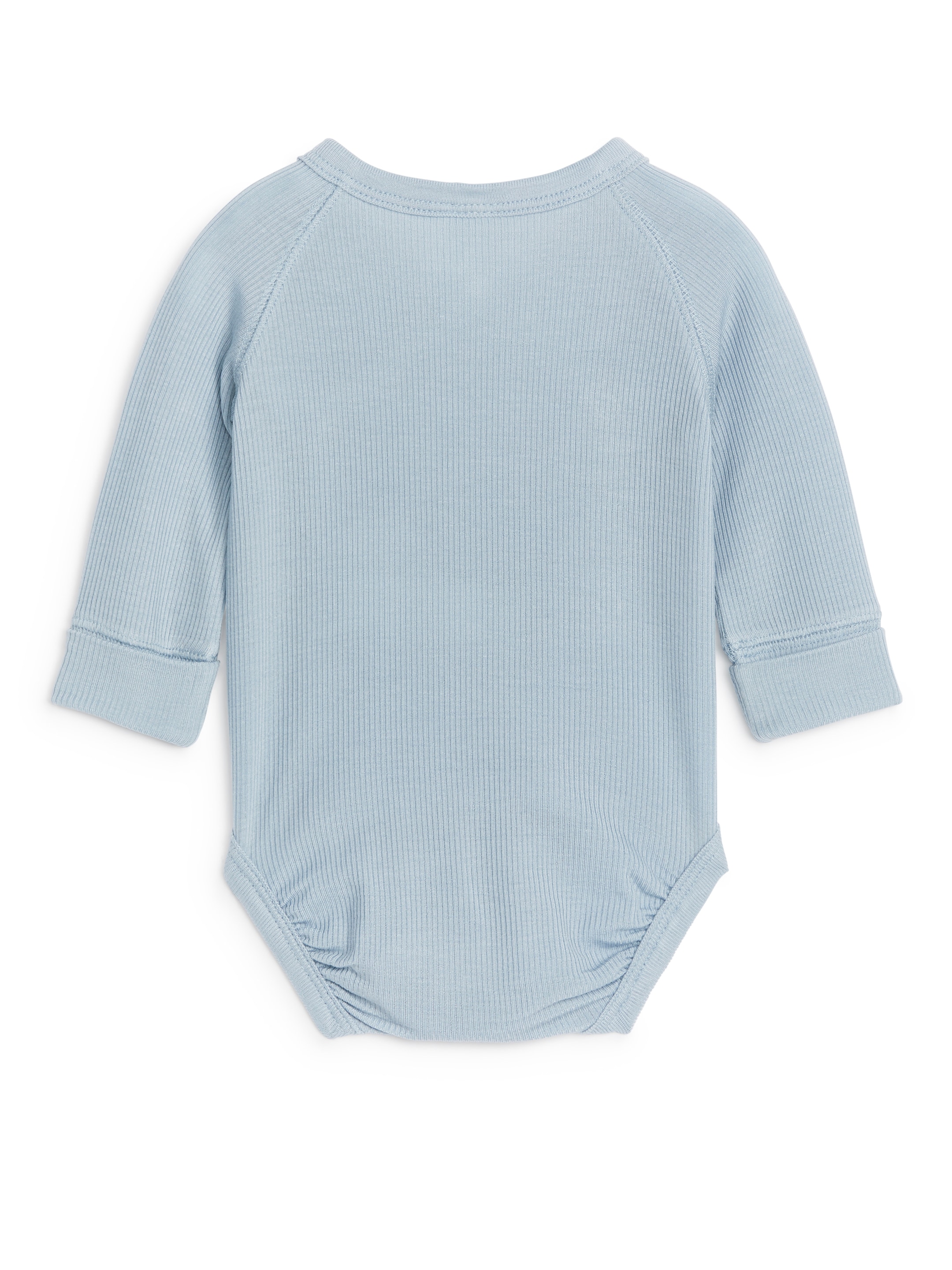 Zobacz większy obraz: Gładkie prążkowane body dla niemowlaka - Jasnoniebieski - Dziecko | H&M PL 2