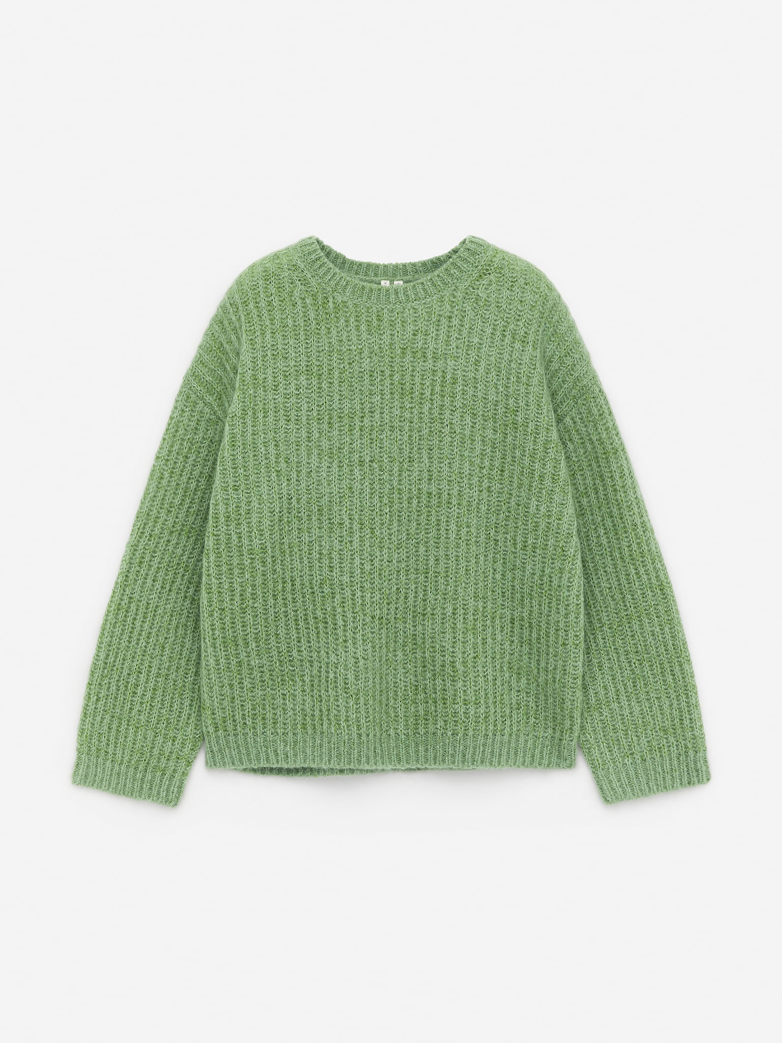 Pullover aus Wolle und Mohair - Grün/Rosa - 1
