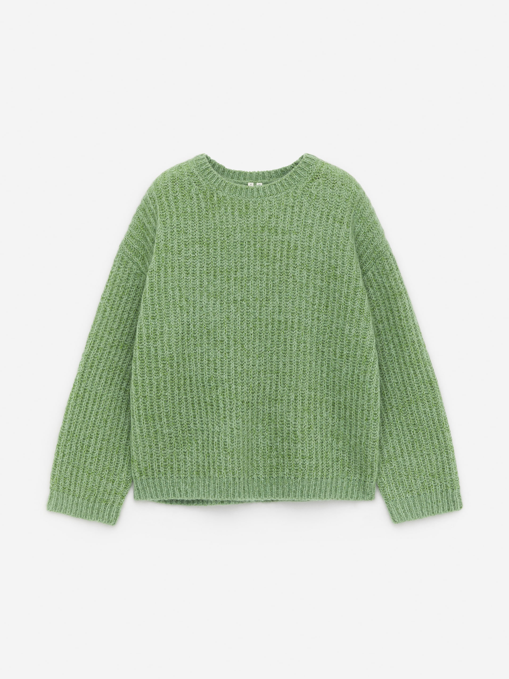 Wool-Mohair Blend Jumper - Green - Loose fit - Women - StillMedia/DescriptiveStillLife - 1