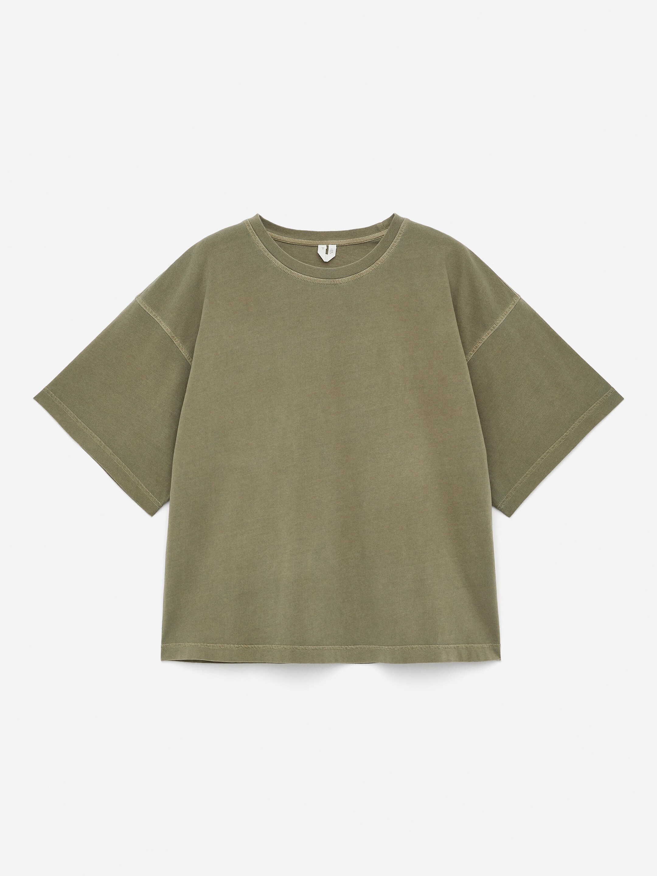 Преглед на по-голямо изображение: Памучна тениска - Каки зелено - ЖЕНИ | H&M BG 5