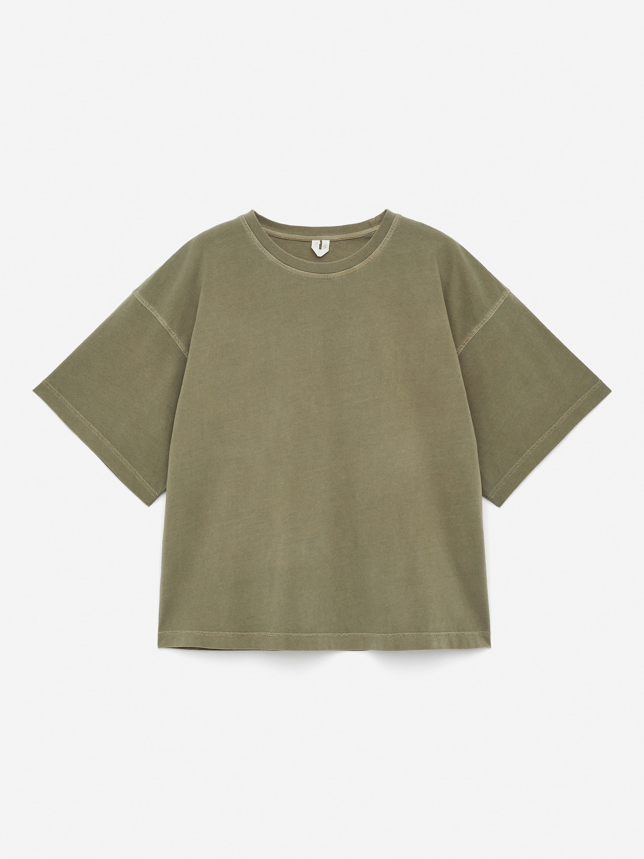 Oversized T-Shirt - Khaki Green - Loose fit - Women - StillMedia/DescriptiveStillLife - 2