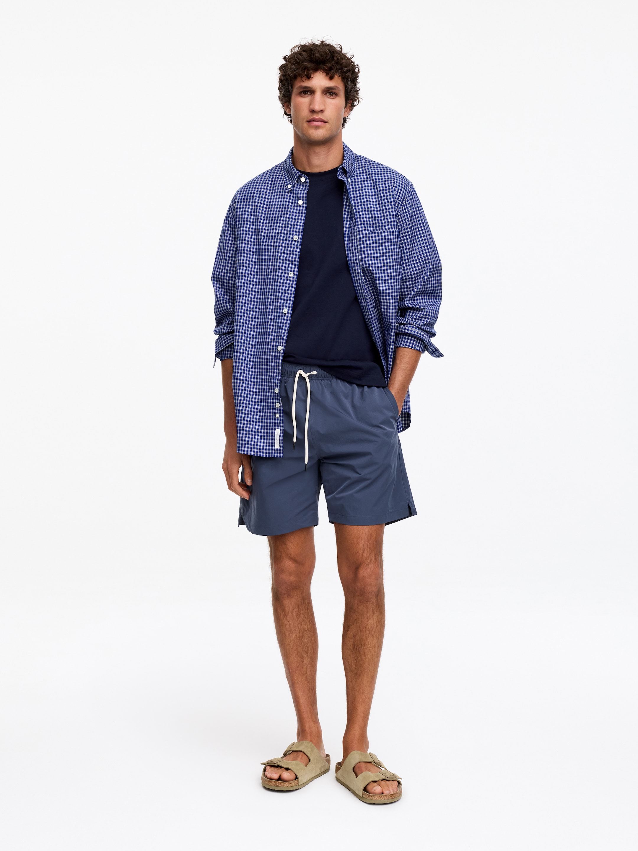 Sporty Swim Shorts-#3f425a-14918