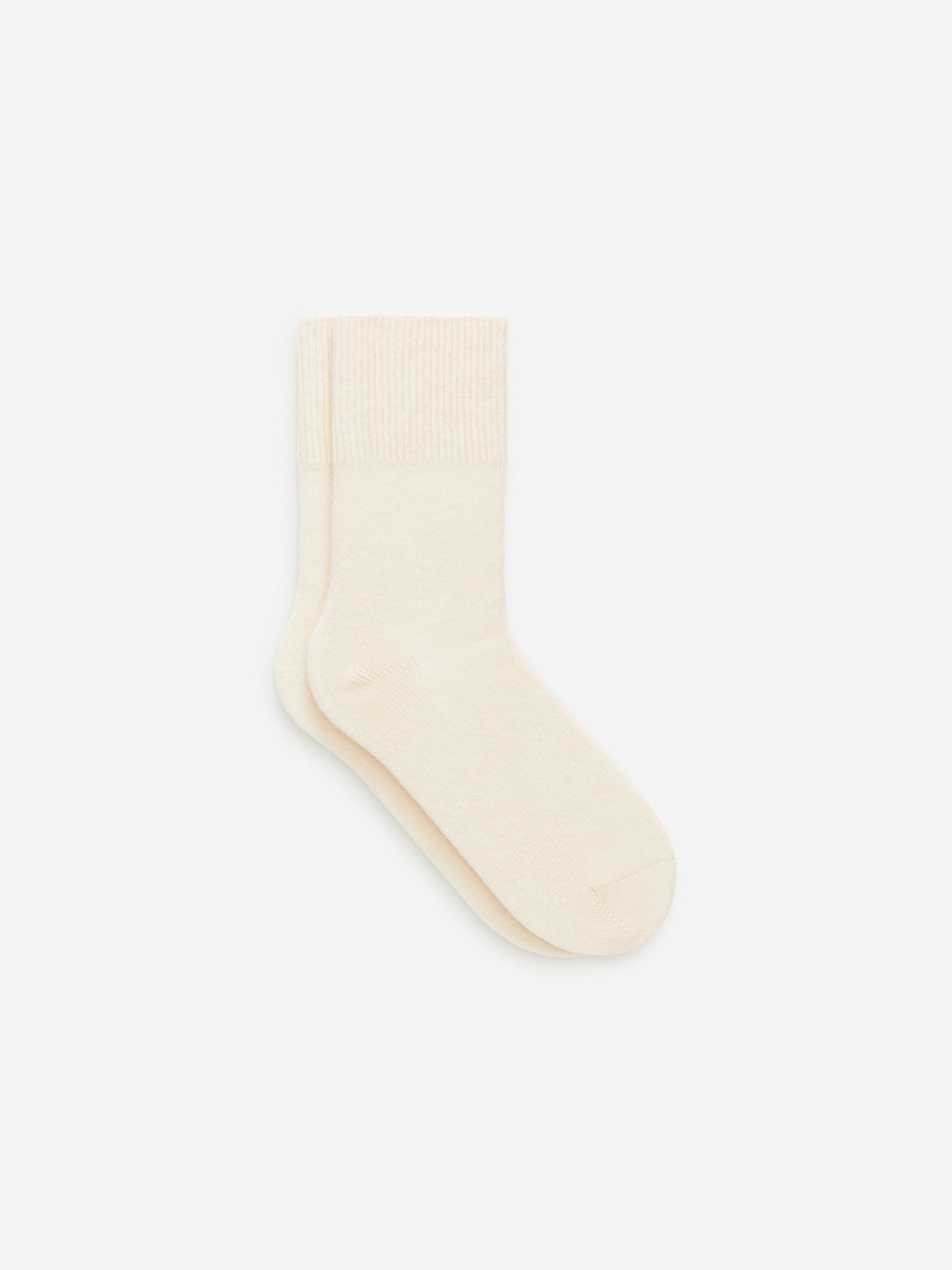 Cashmere-Wool Blend Socks - White - Women - StillMedia/DescriptiveStillLife - 4