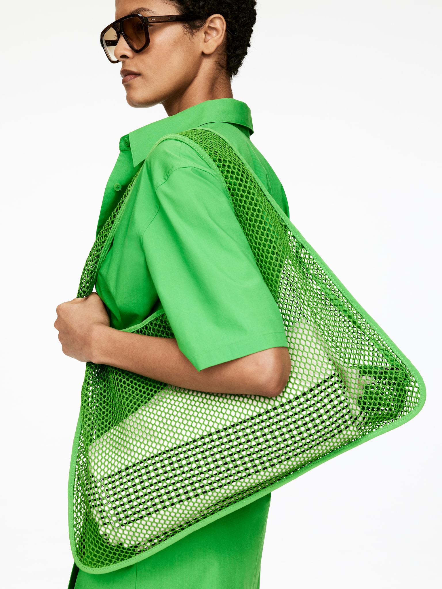 Bolsa de malla - Verde/Negro