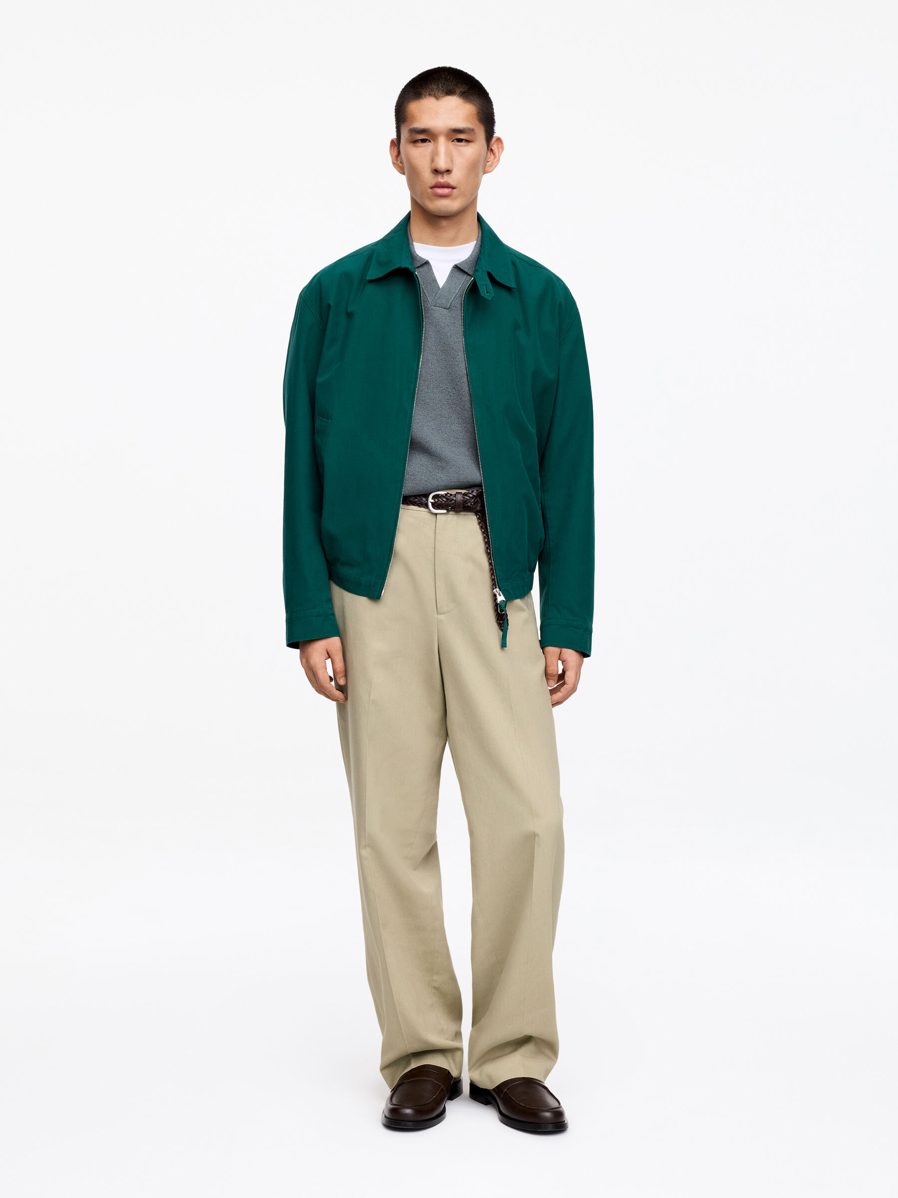 Wide Cotton Linen Trousers - Mole - Regular fit - Men - StillMedia/Lookbook - 4