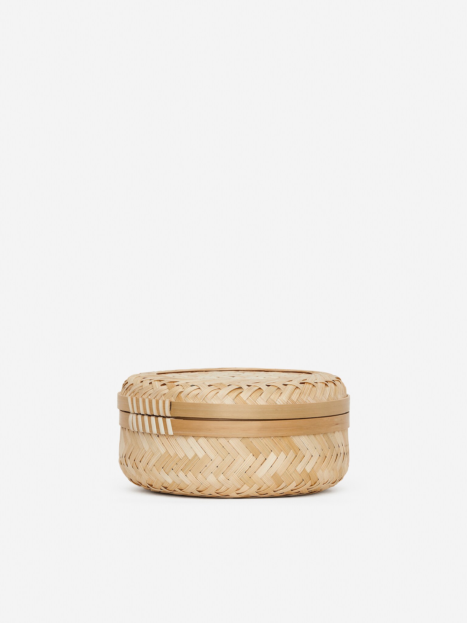 Panier en bambou 16 cm - Beige