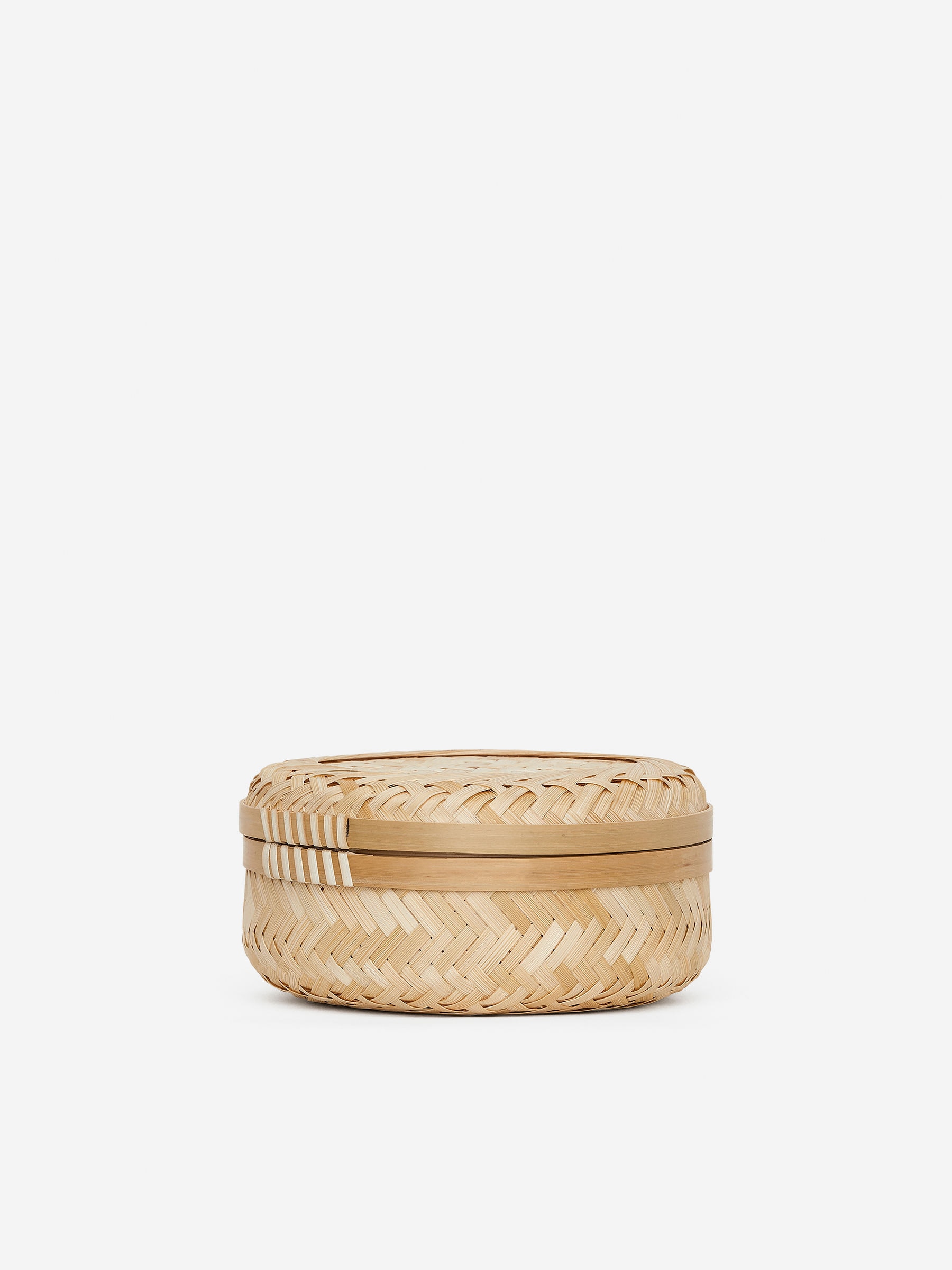 Panier en bambou 16 cm-#D0C2AA-15896