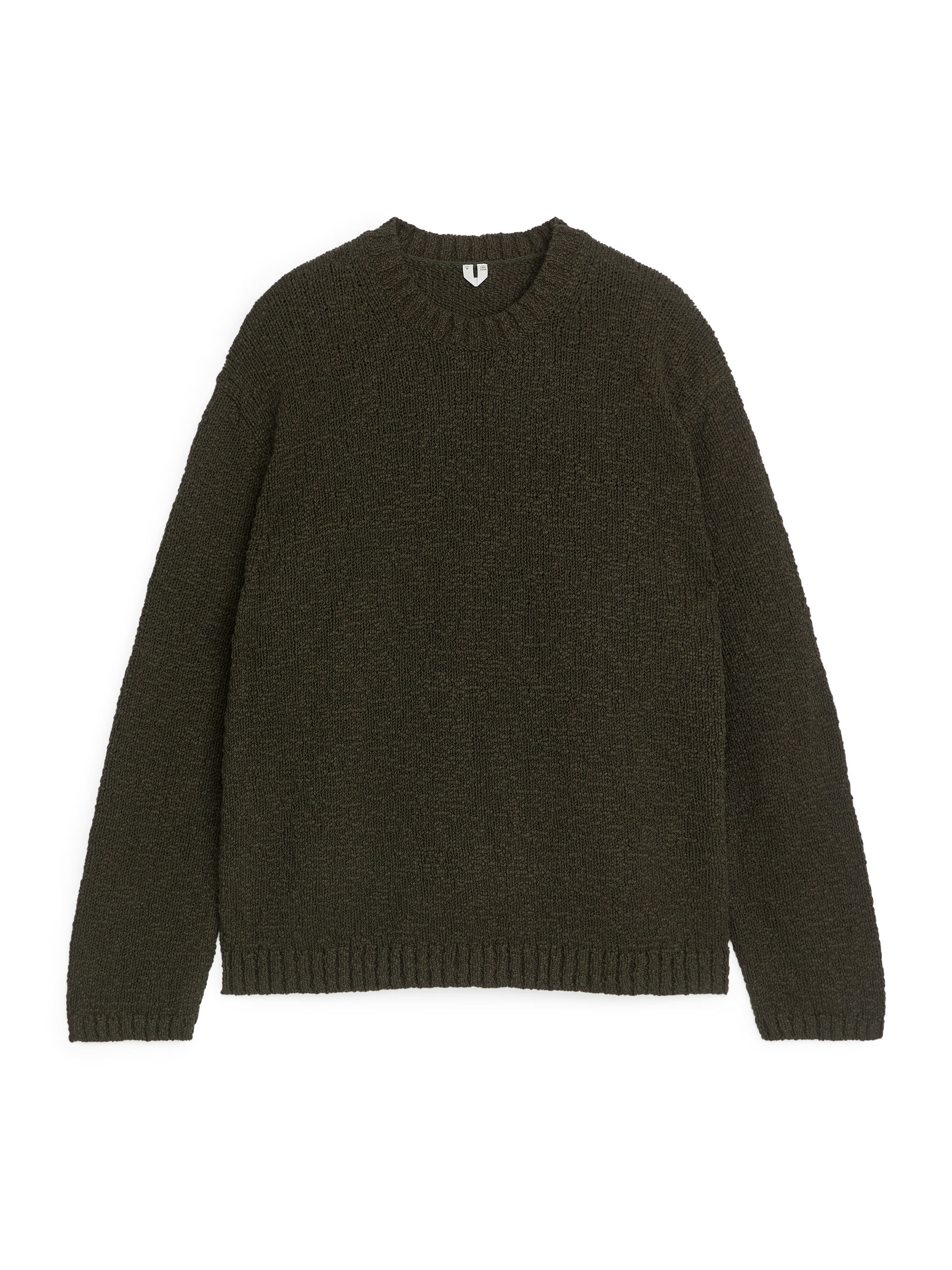 Tape Yarn Jumper - Dark Green - Regular fit - Men - StillMedia/DescriptiveStillLife - 2
