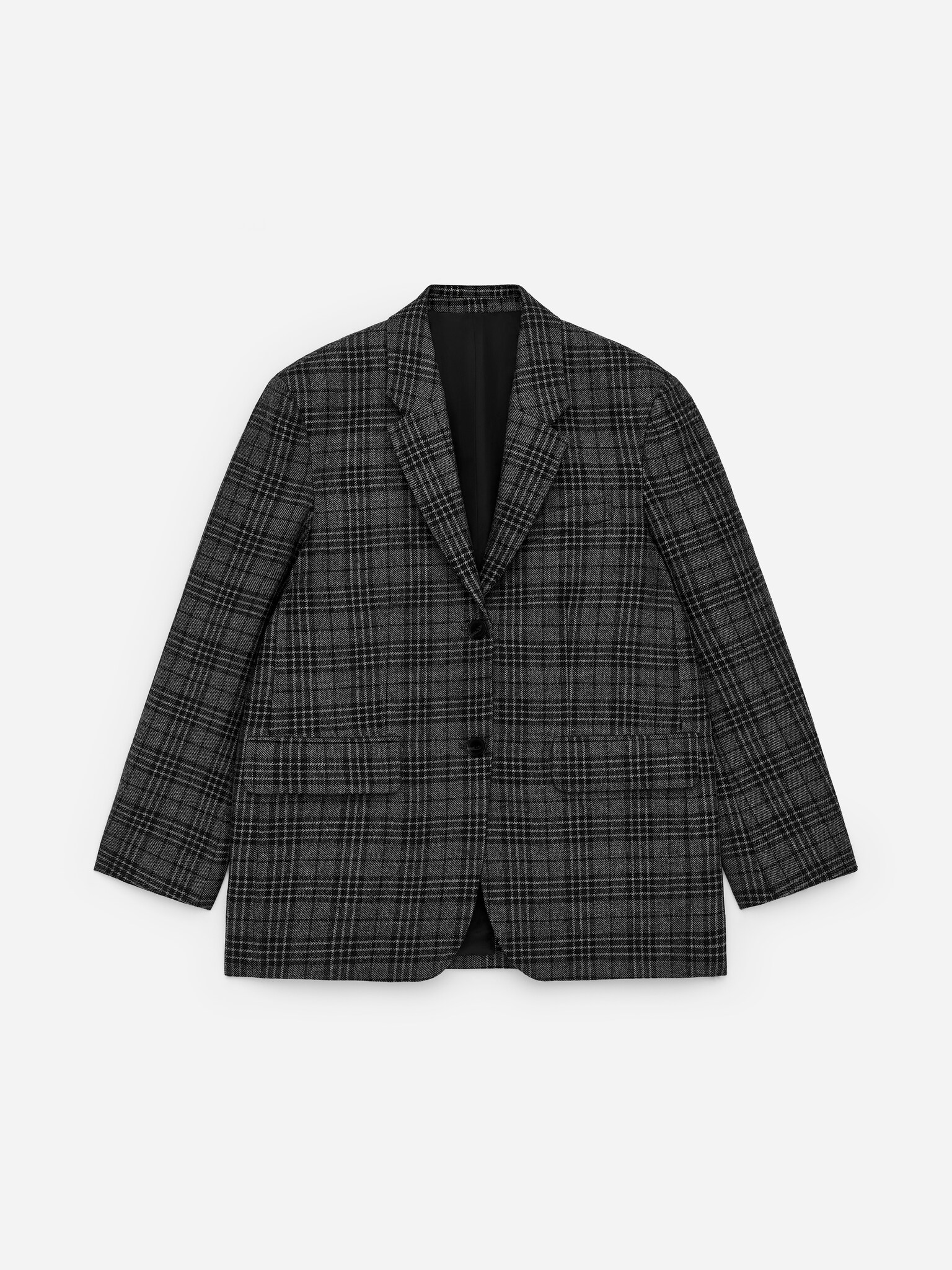 Blazer décontracté - Noir/Carreaux - 2