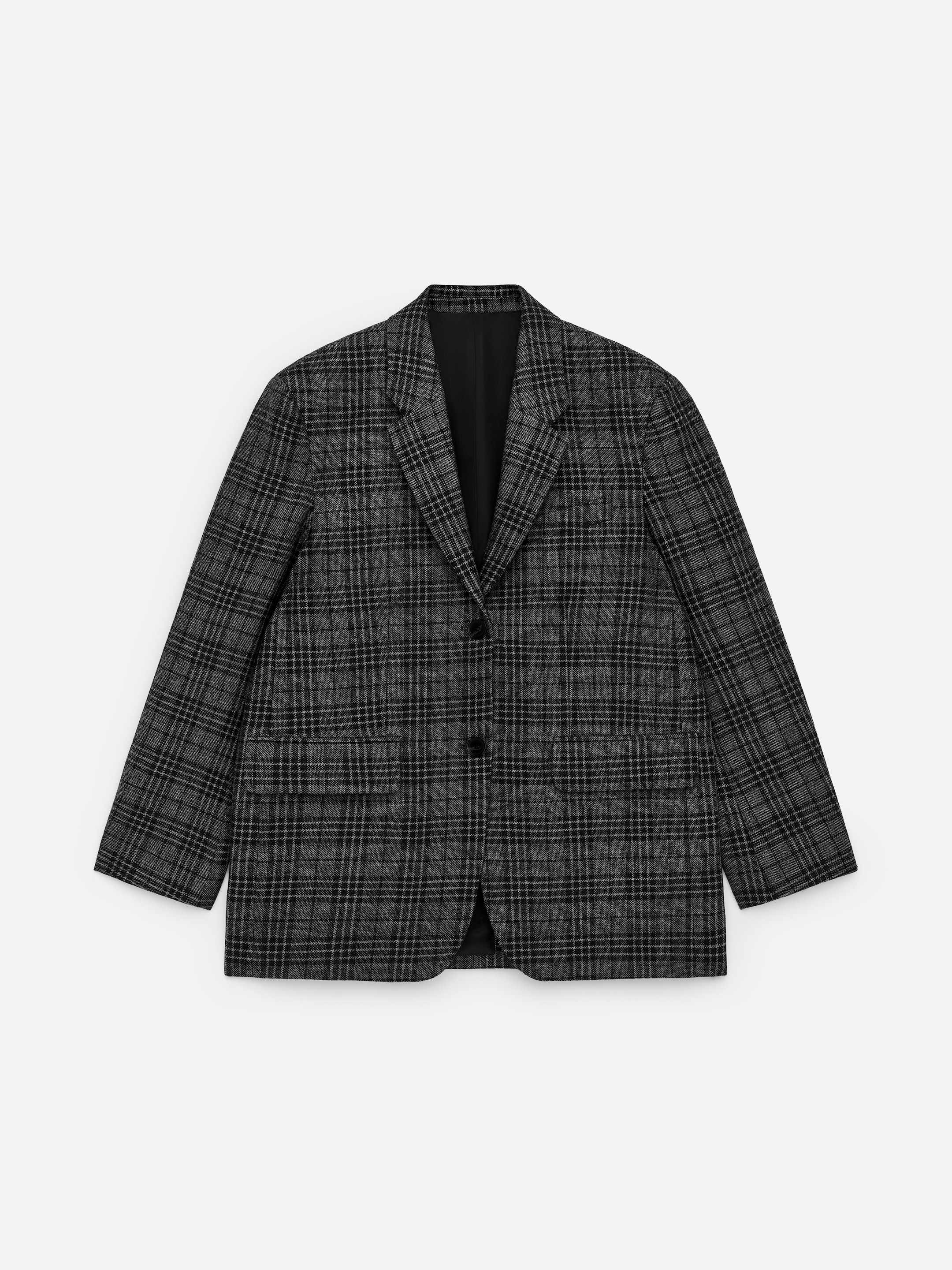 Relaxed Blazer - Black/Checkered - Relaxed fit - Women - StillMedia/DescriptiveStillLife - 1
